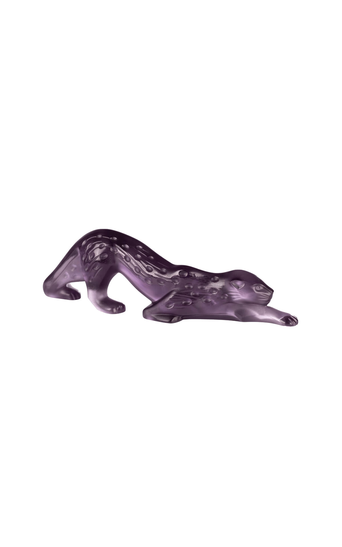 Lalique Panther Sculpture Dusk Purple from Bicester Village