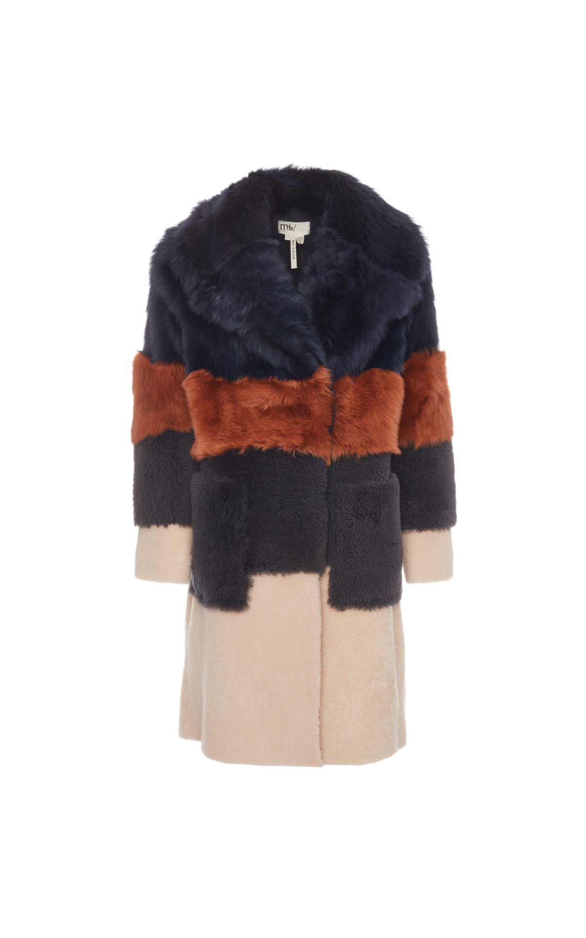 Ted Baker Joulie textured triped coat from Bicester Village
