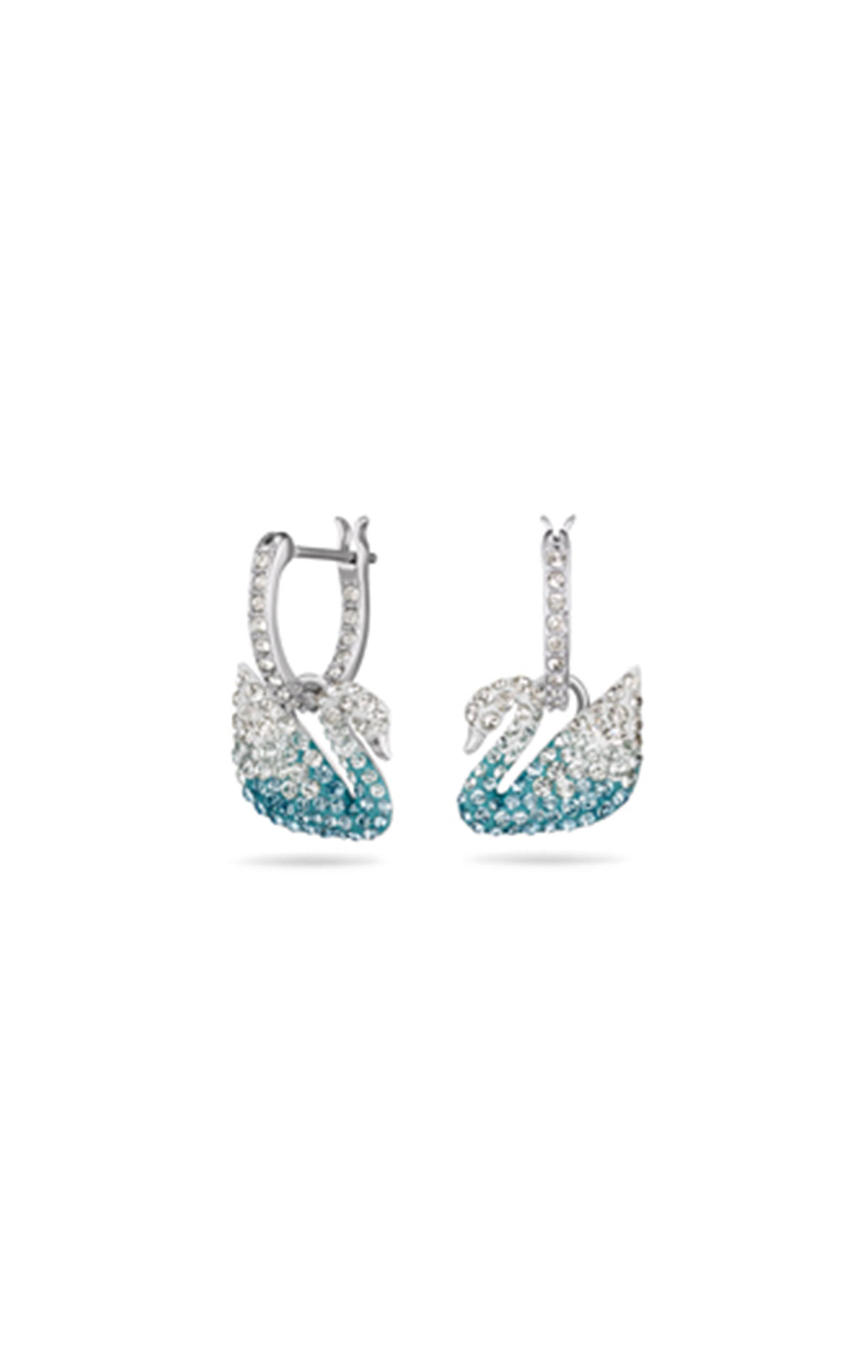 Swarovski Iconic swan hoop earrings from Bicester Village