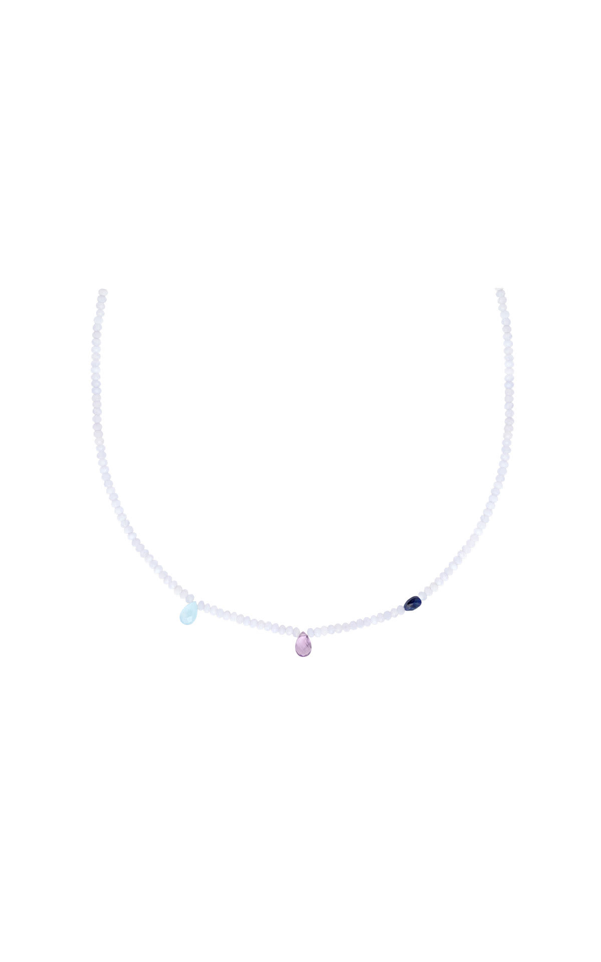 Astrid & Miyu Agate charm beaded necklace from Bicester Village