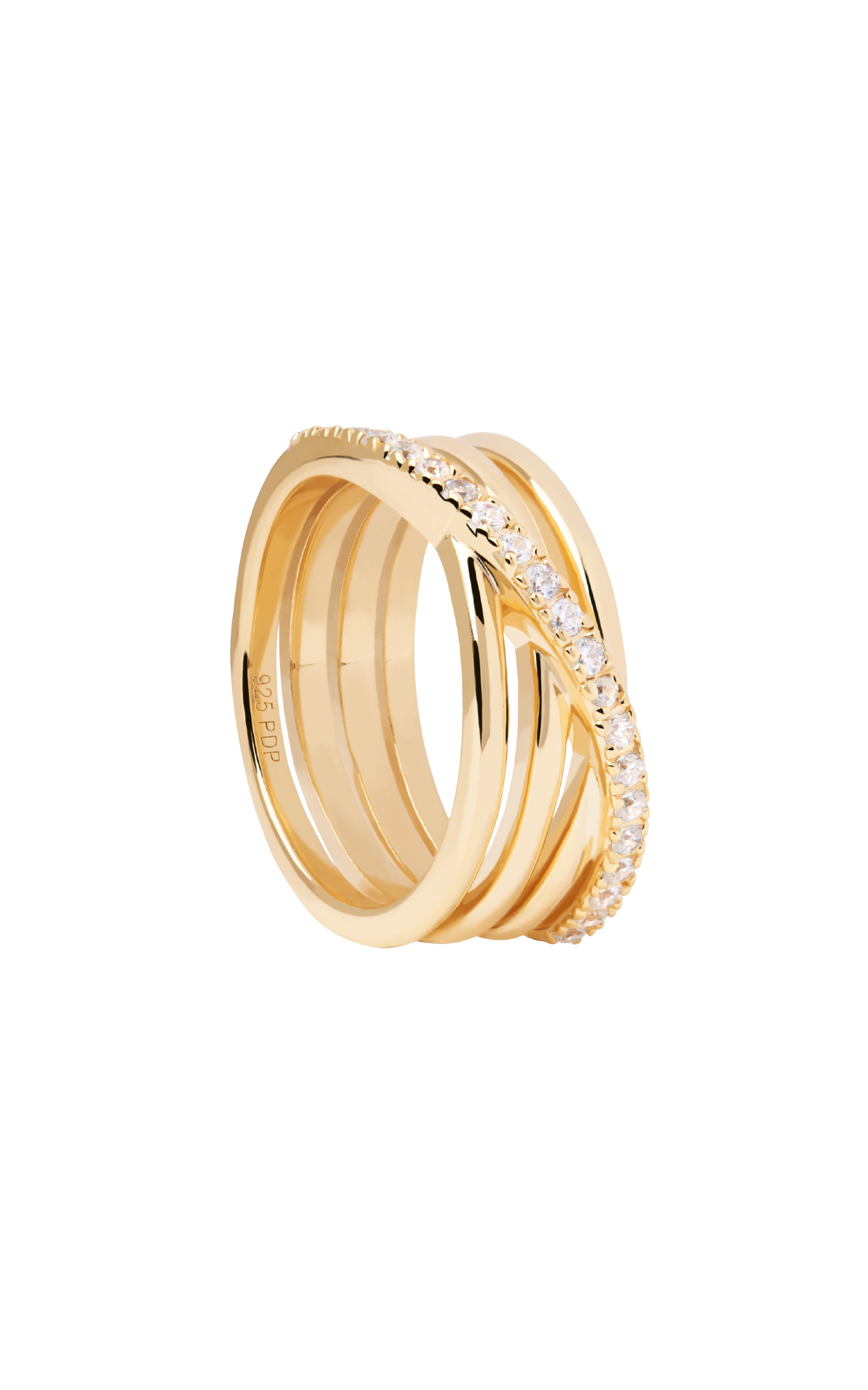 Gold ring with diamonds PDPAOLA