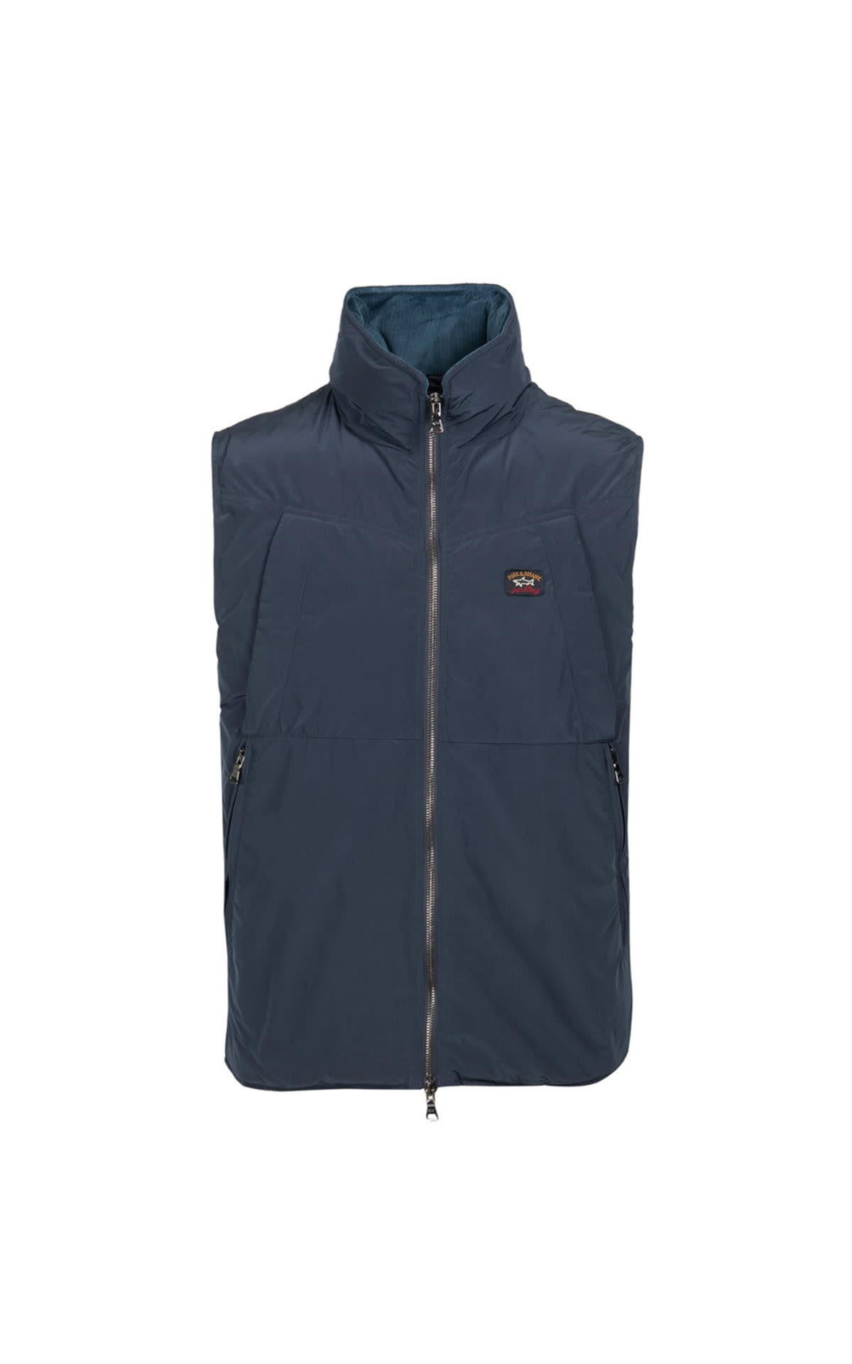 Blue padded vest paul & shark outlet barcelona la roca village