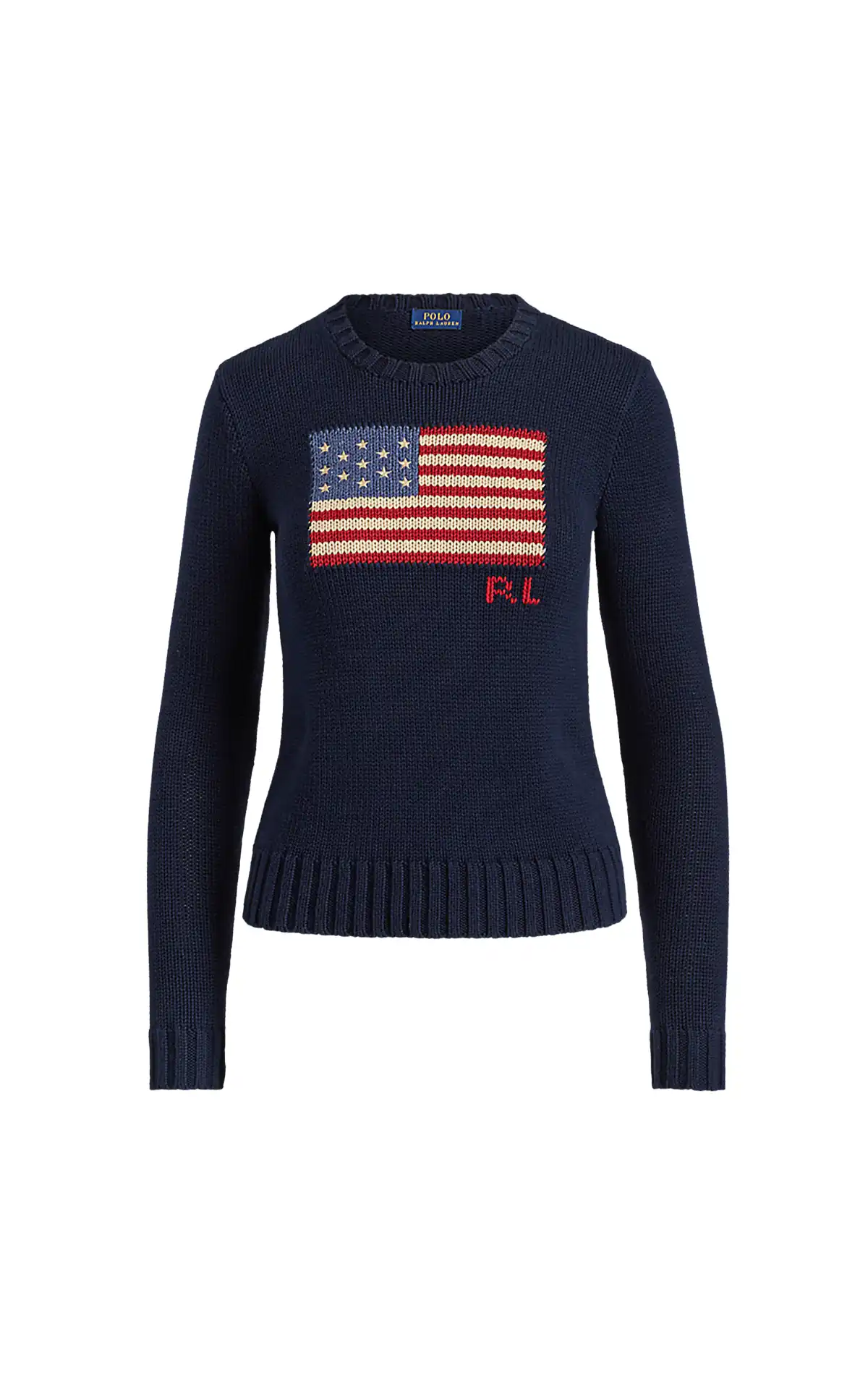 Polo Ralph Lauren Pull à drapeau emblématique marine La Vallée Village