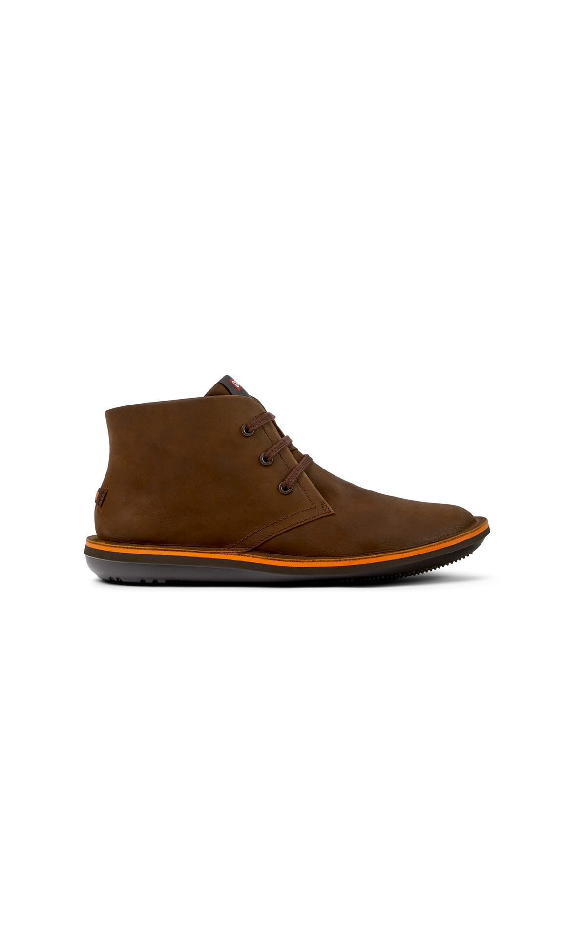 Men's brown leather ankle boots camper