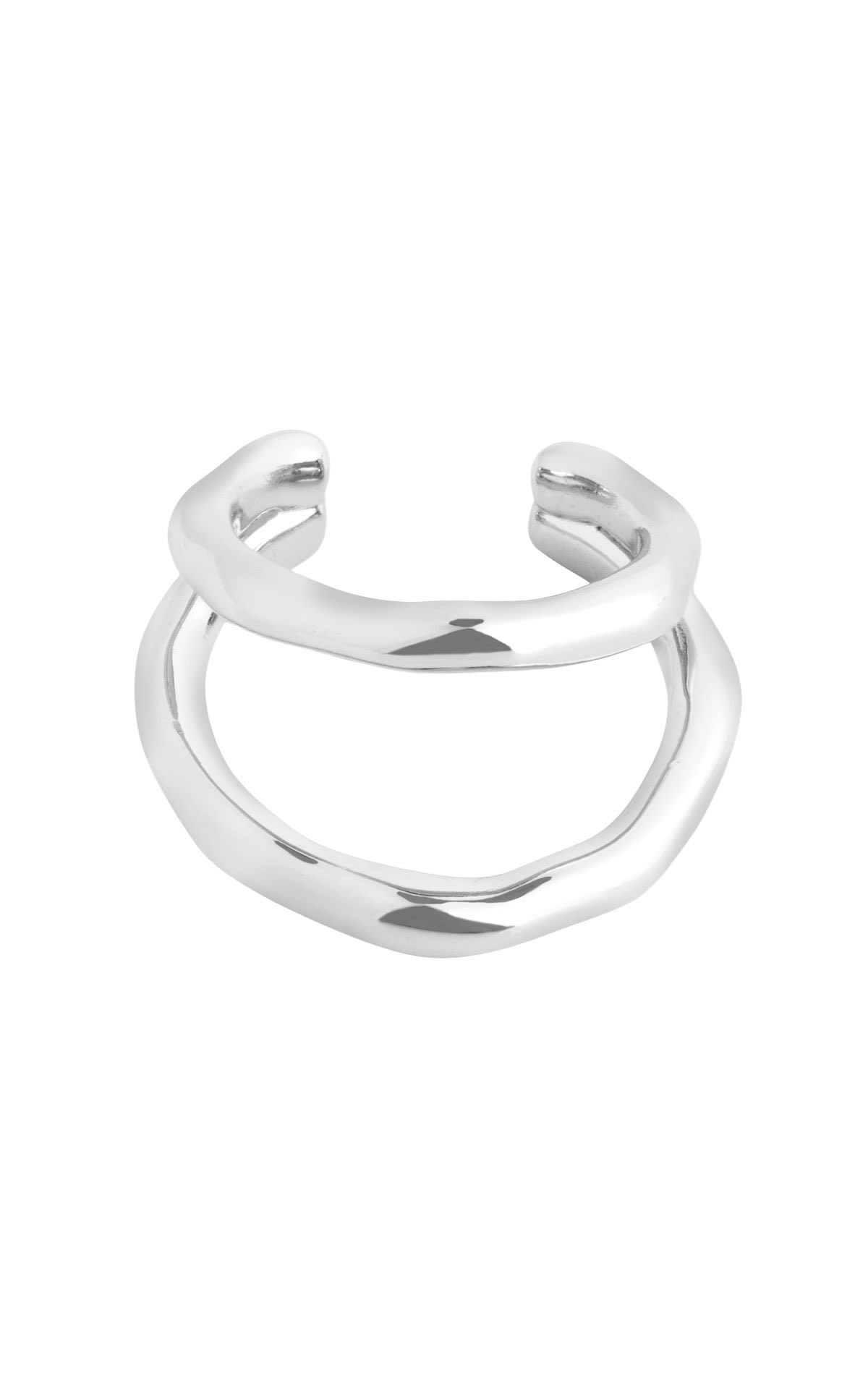 Astrid & Miyu Molten Illusion Ear Cuff in Silver from Bicester Village