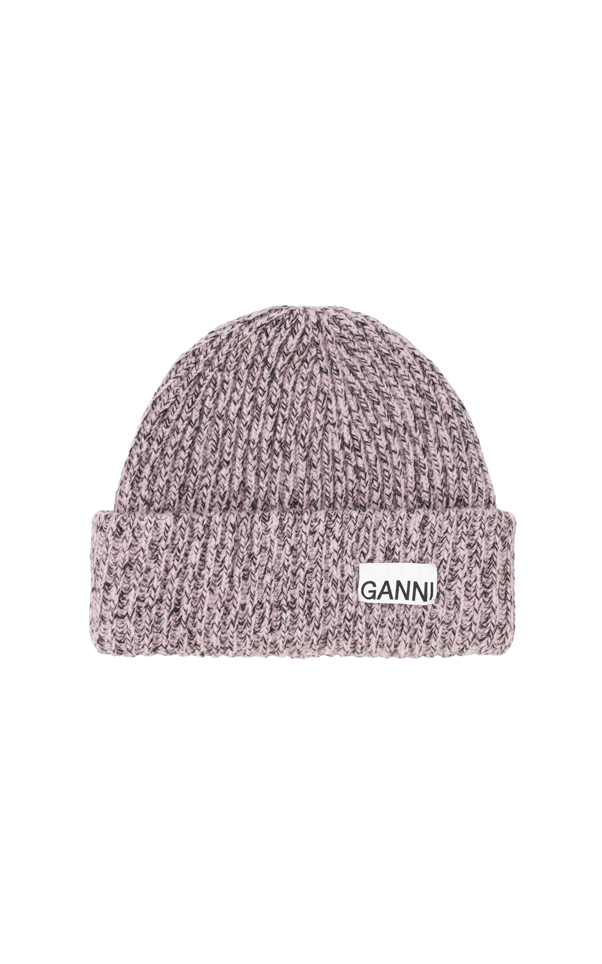 Ganni Oversized wool rib beanie from Bicester Village