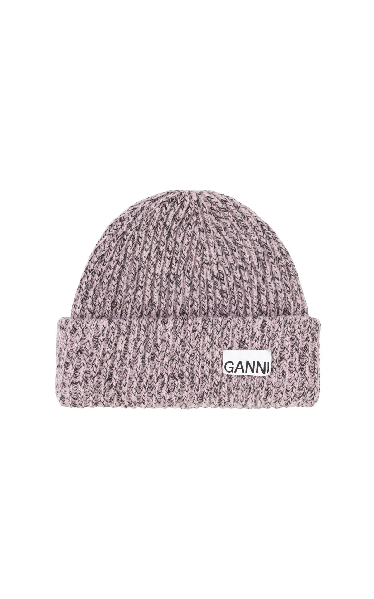 Ganni Oversized wool rib beanie from Bicester Village