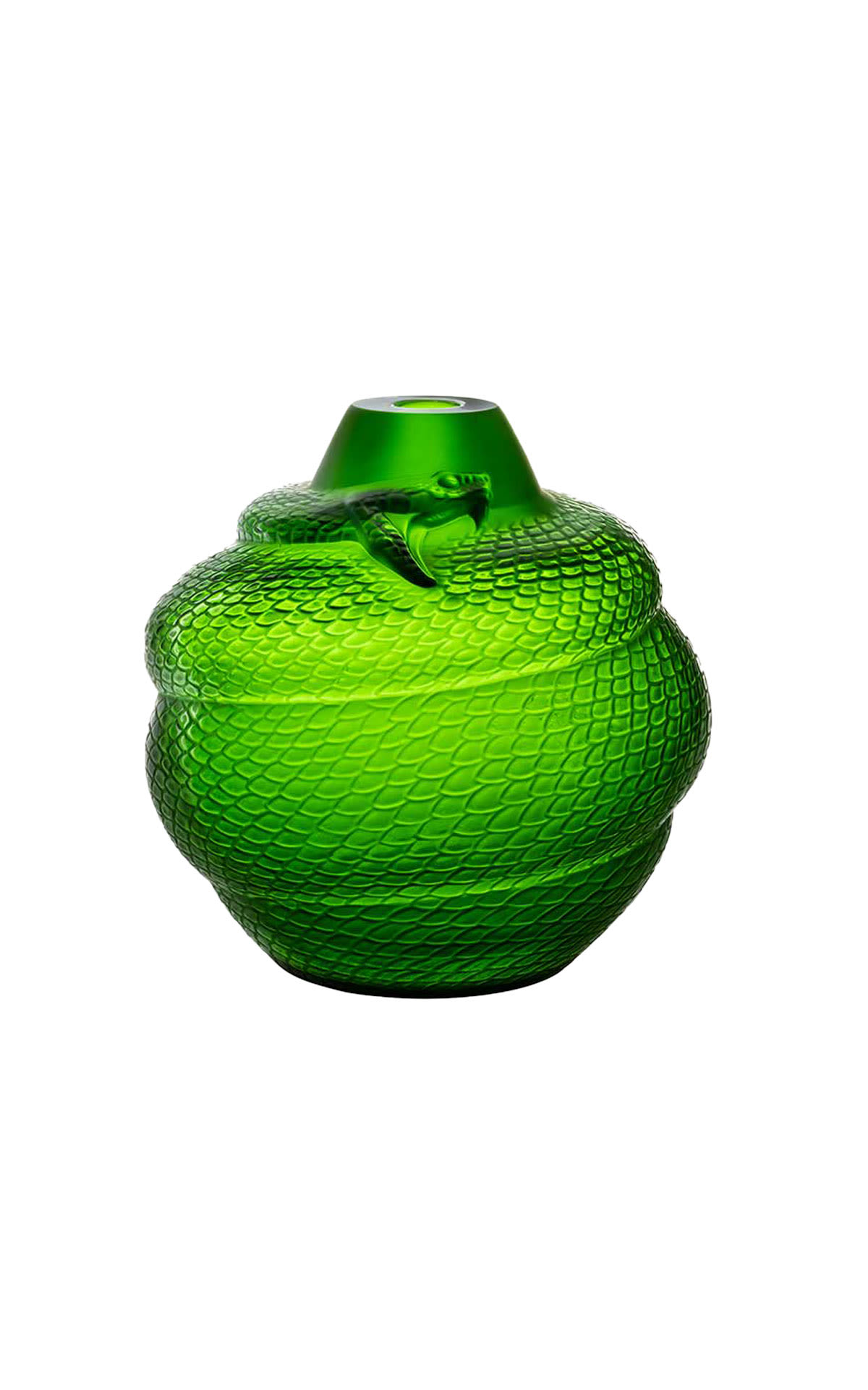 Lalique Vase Serpent Green Amazon from Bicester Village