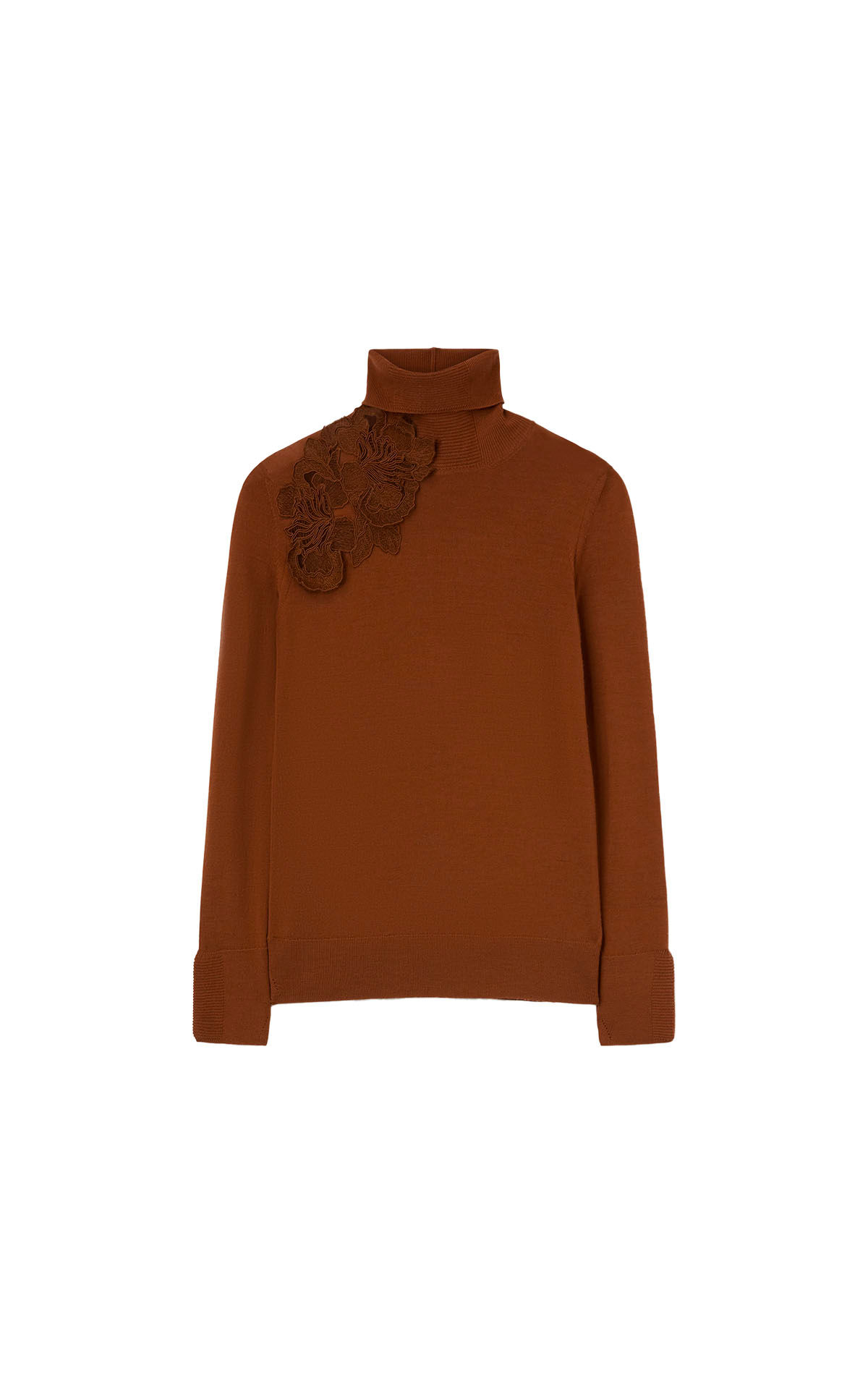 Ermanno Scervino sweater with embroidery and high neck