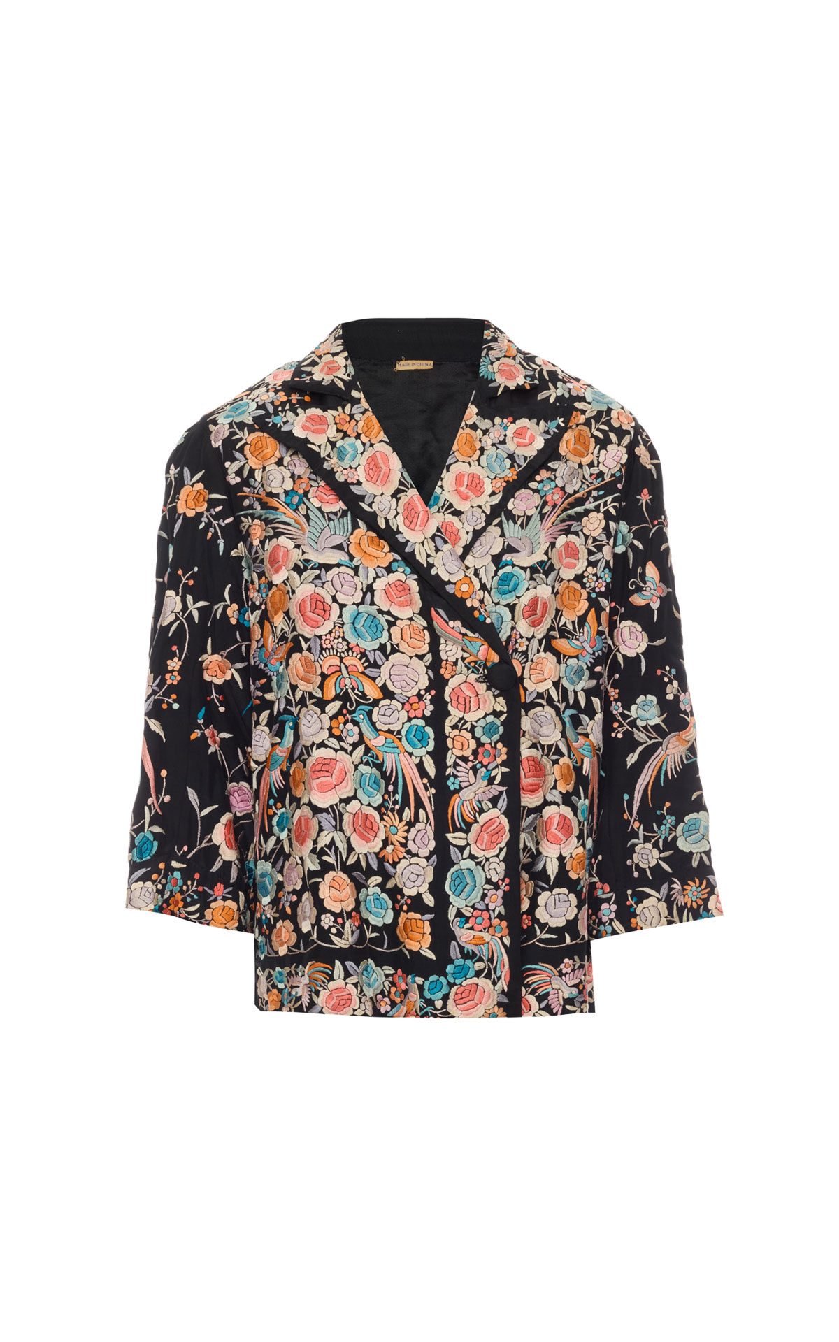 Vintage Black floral jacket from Bicester Village