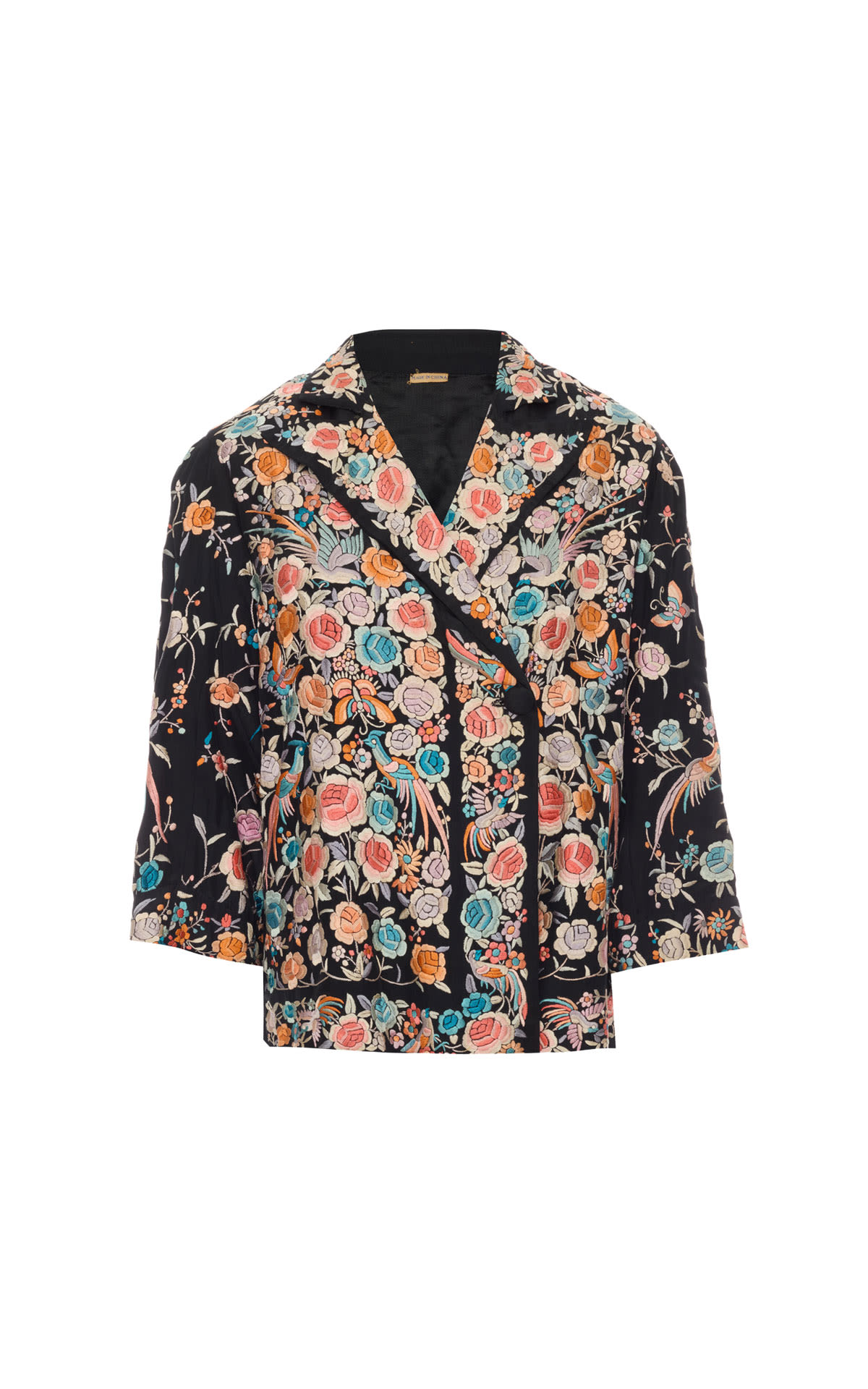 Vintage Black floral jacket from Bicester Village