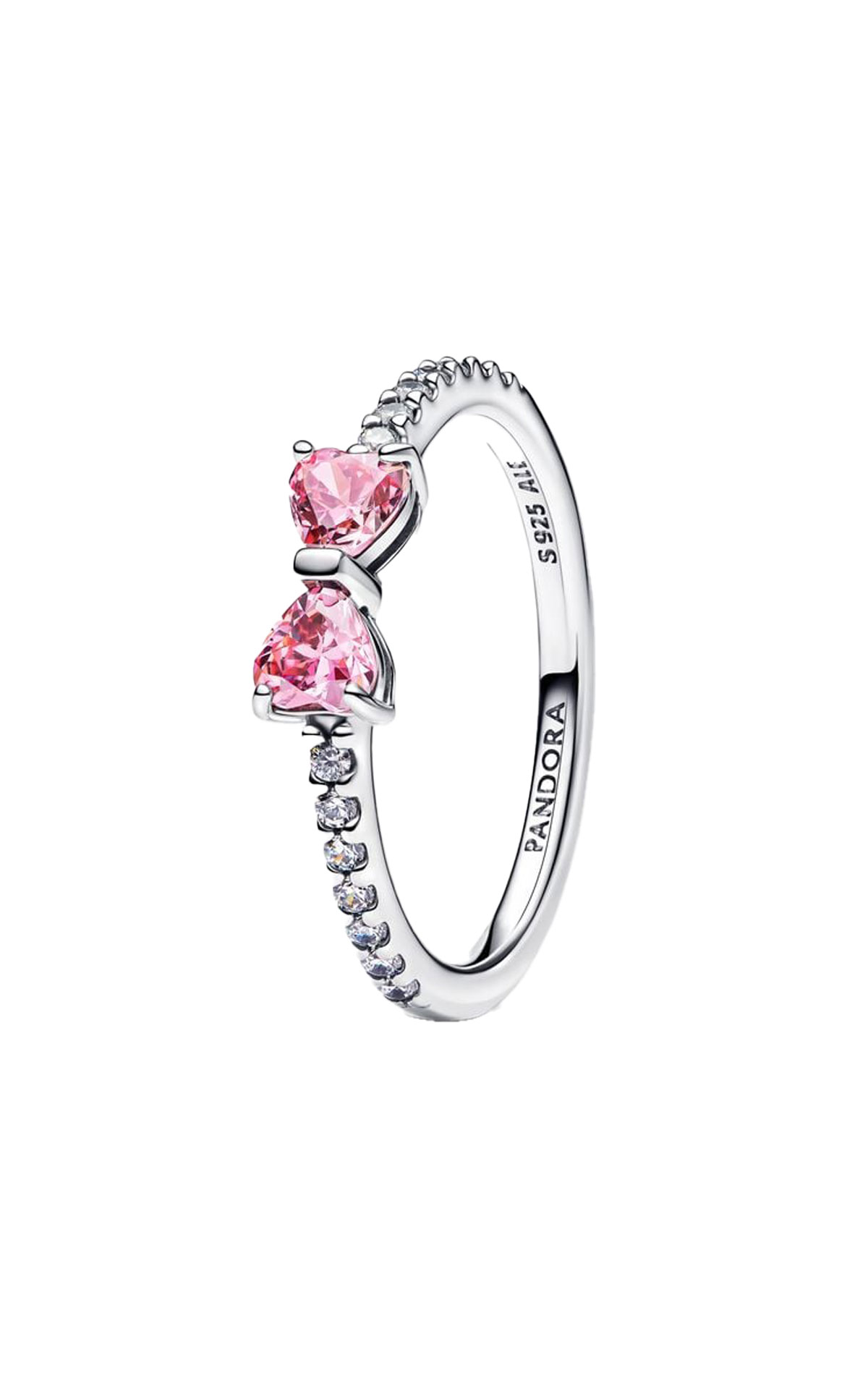 Pandora Sparkling Pink Bow Ring from Bicester Village