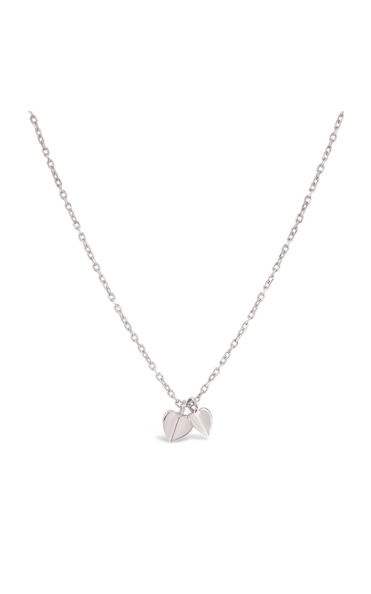 Dinny Hall Bijou folded heart duo pendant from Bicester Village