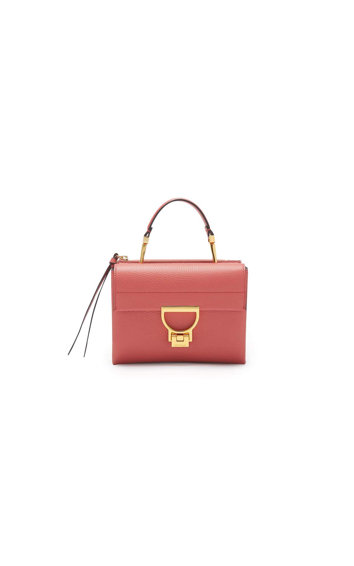 Coccinelle dark pink leather bag