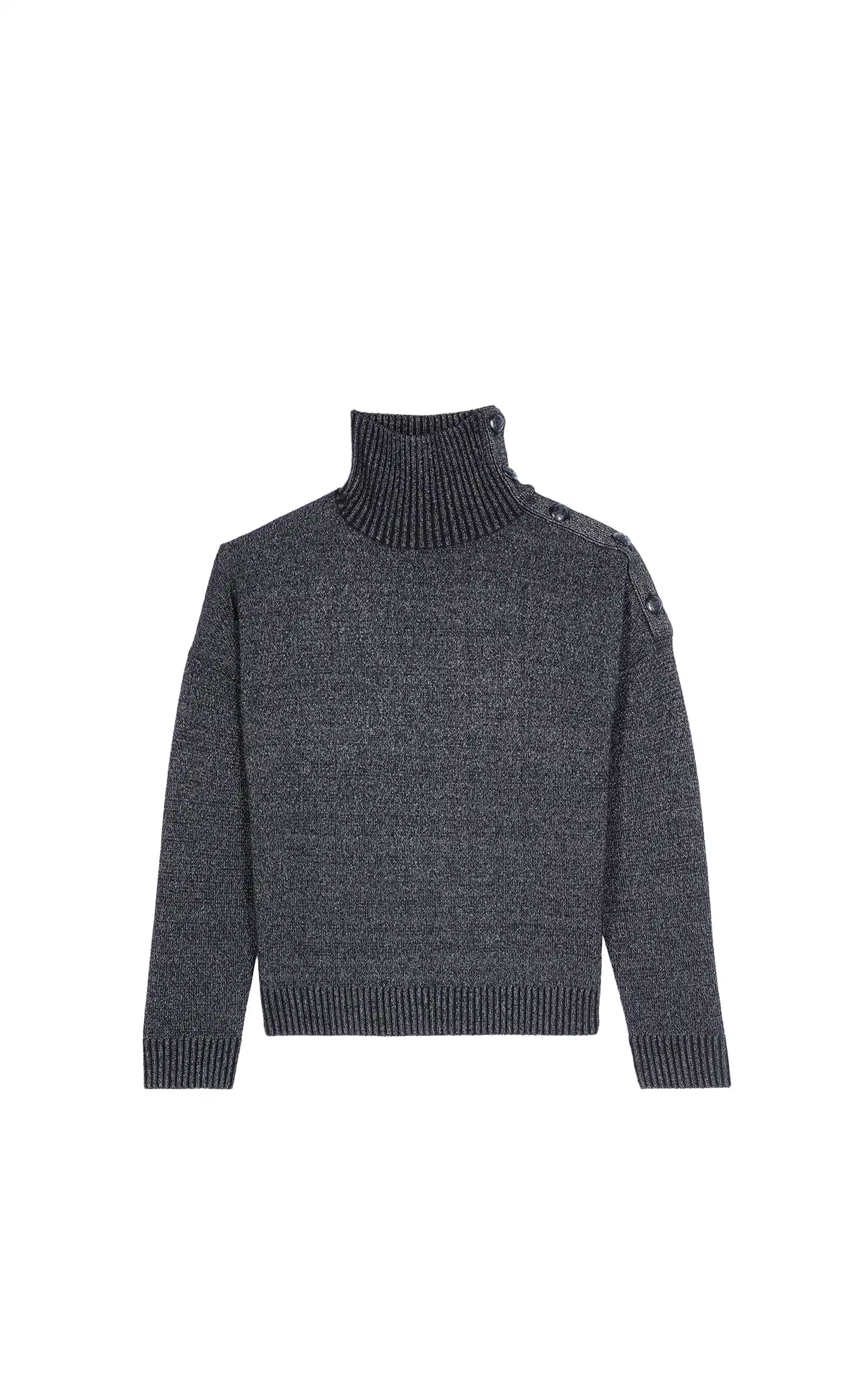 The Kooples grey Wool and cashmere sweater La Vallée Village
