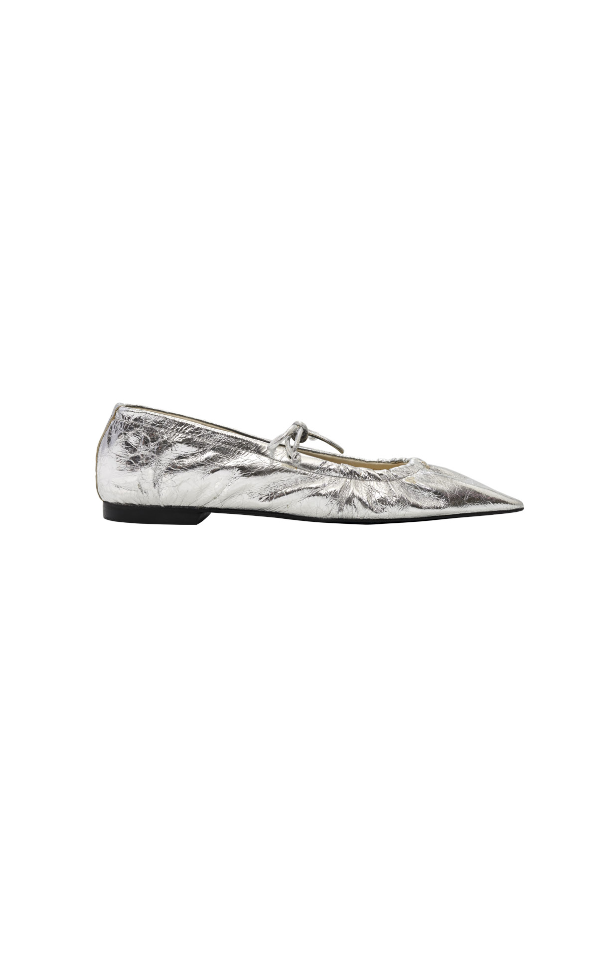 Silver ballerina with pointed toe bimba y lola outlet madrid las rozas village