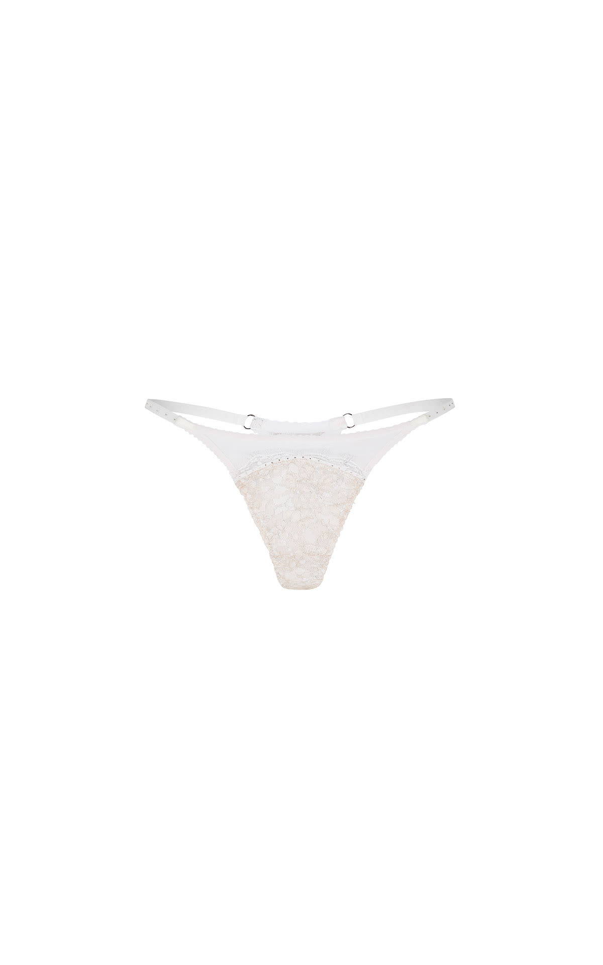 Agent Provocateur Presley thong blush and white from Bicester Village