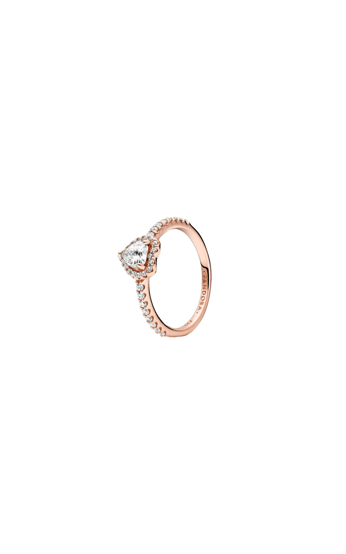 Pandora Sparkling elevate heart ring from Bicester Village