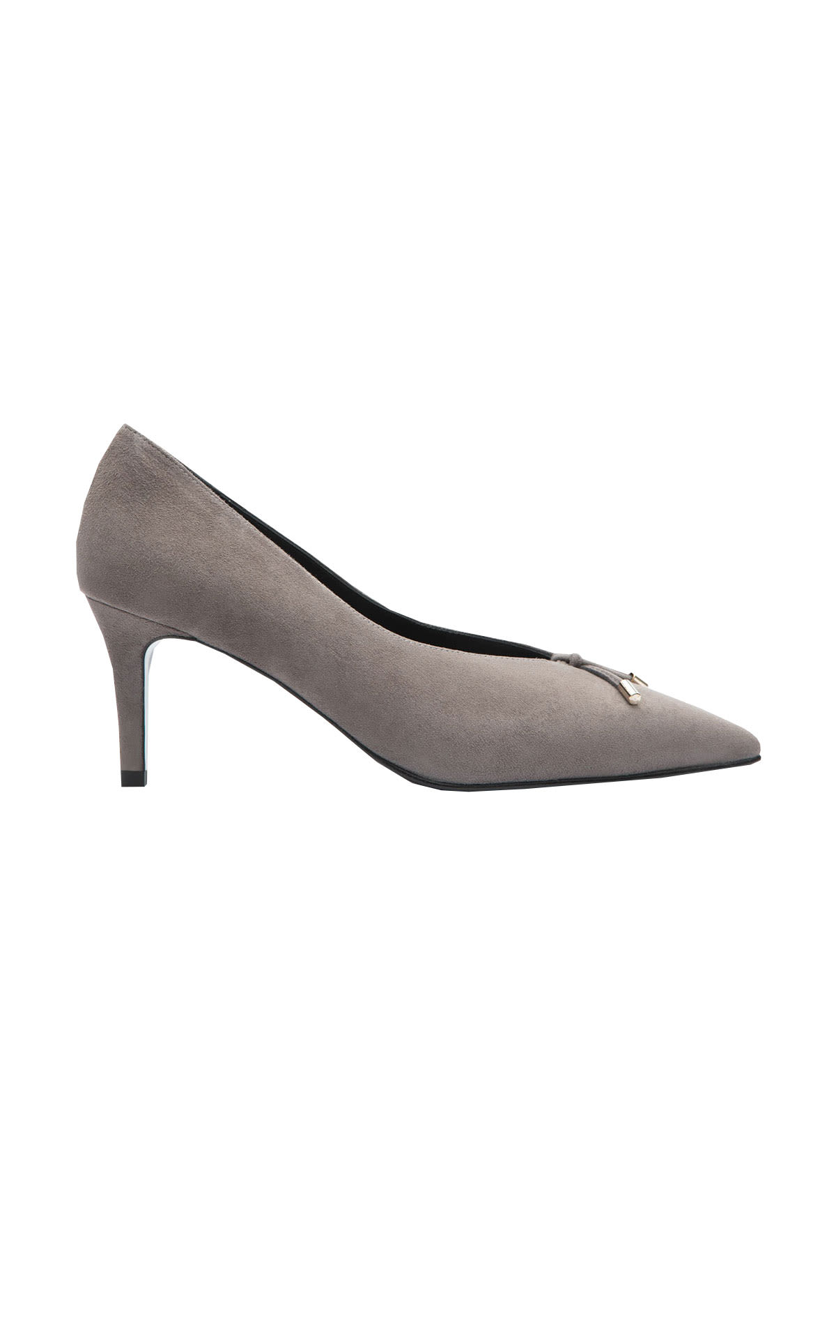 High-heeled shoe Velor ash color lottusse