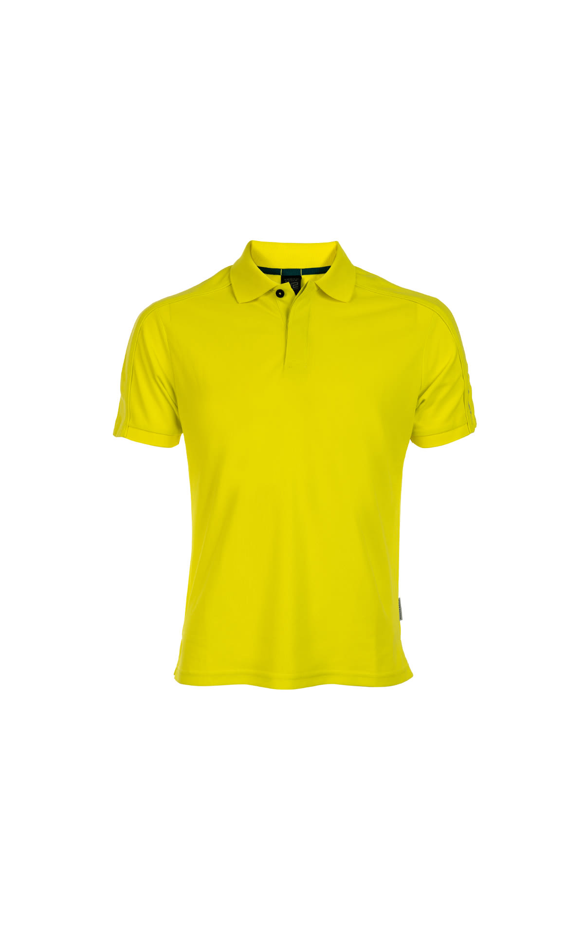 Sustainable performance recycled polyester polo shirt