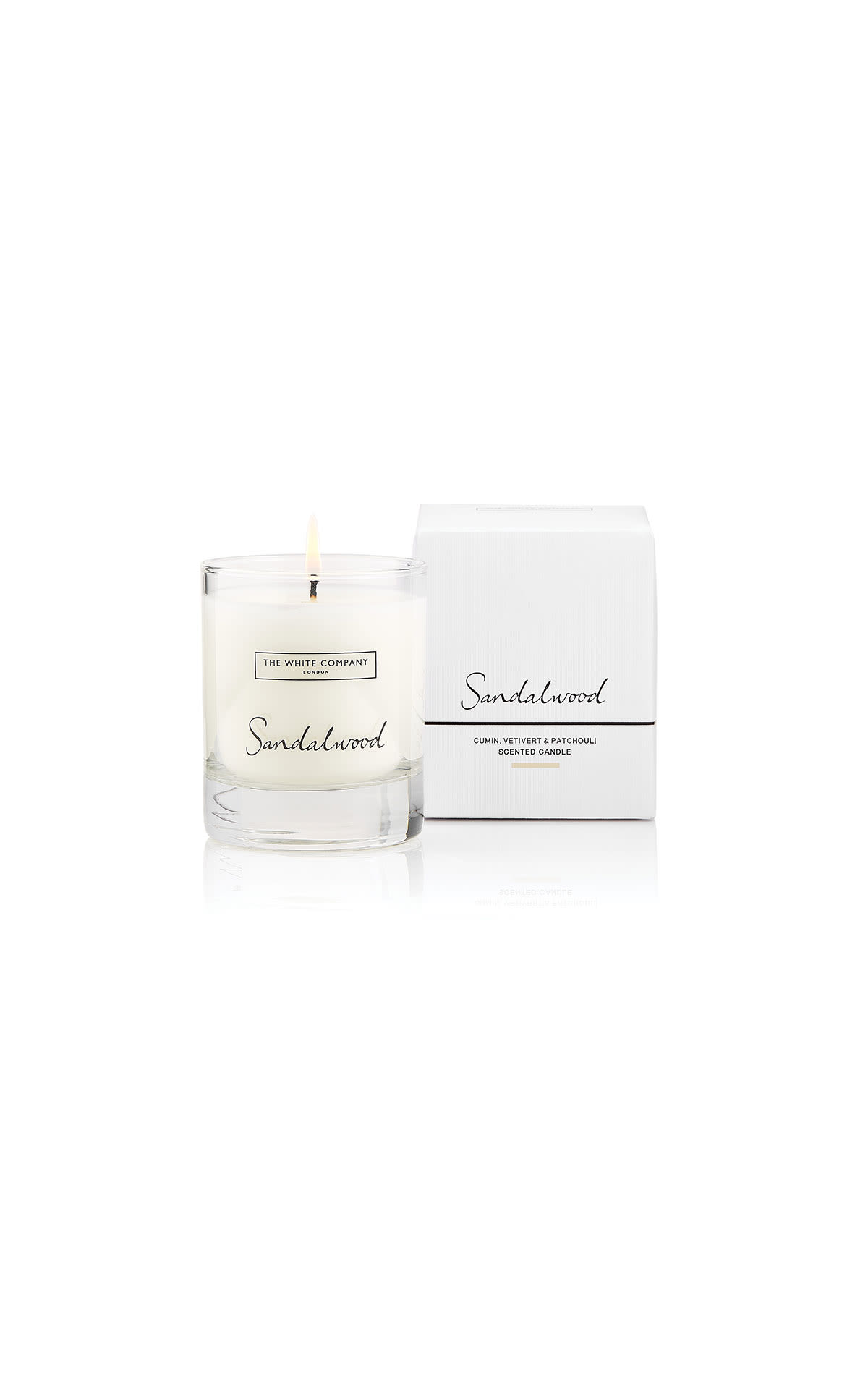 The White Company  Sandalwood signature candle    from Bicester Village
