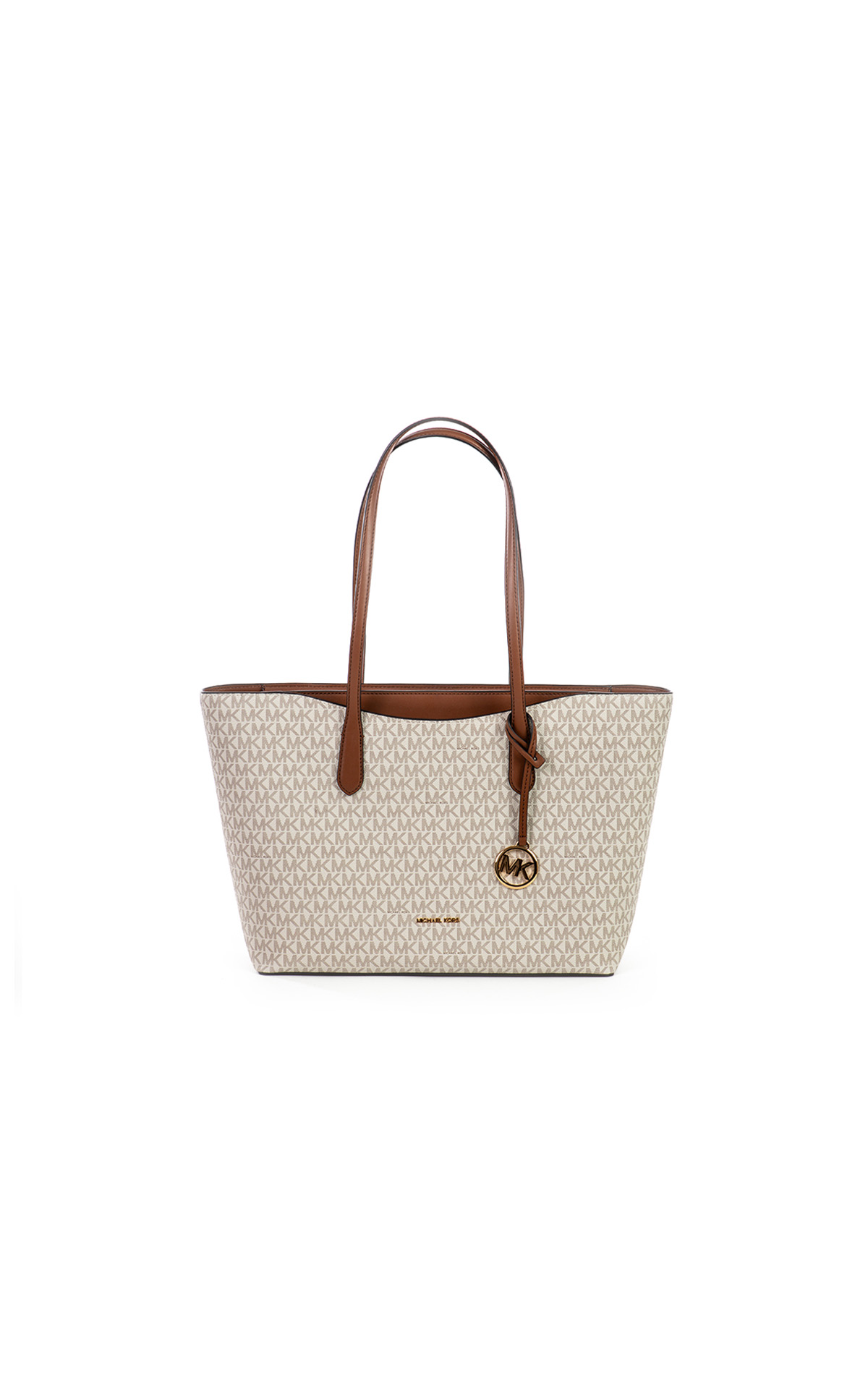 Michael Kors white and brown bag
