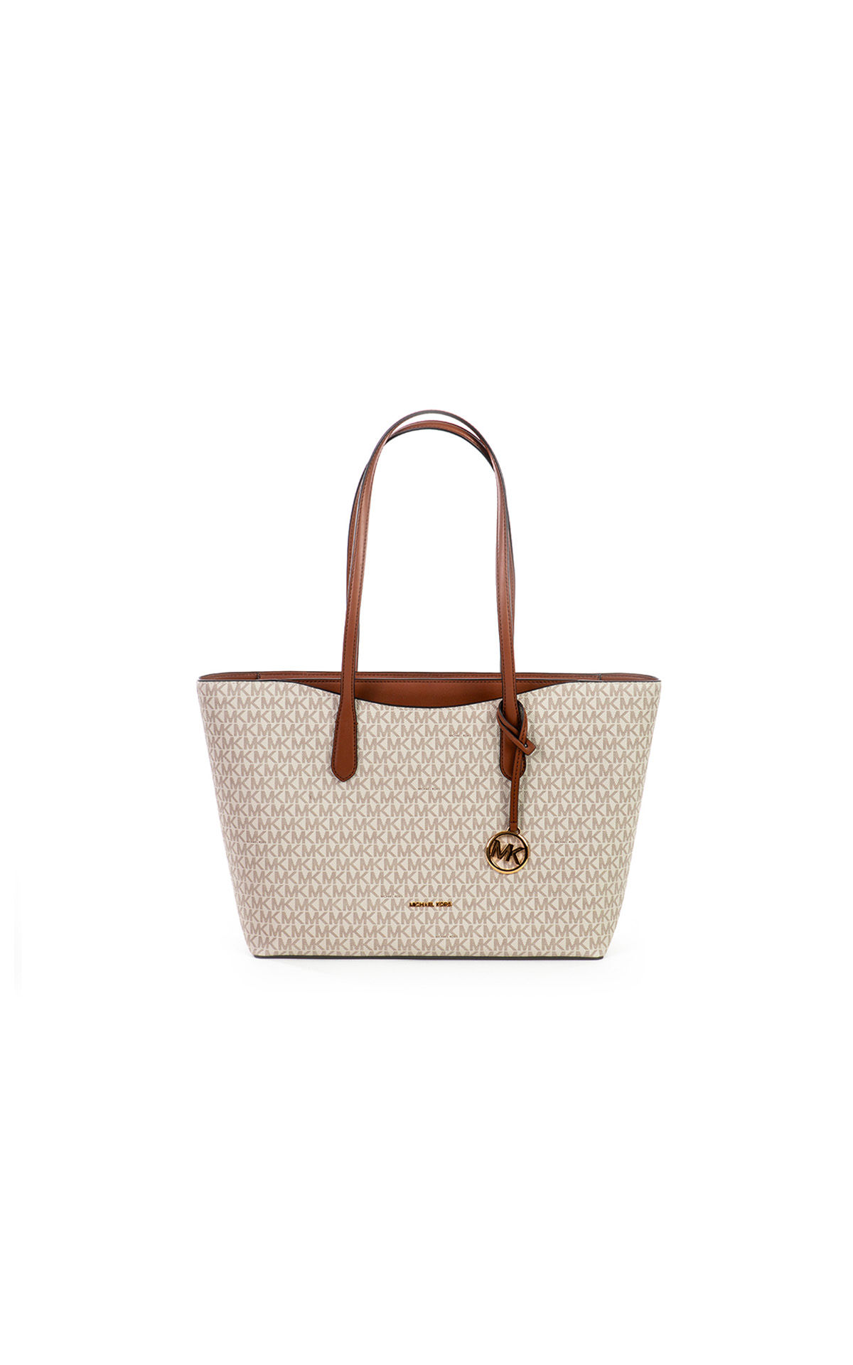 Michael Kors white and brown bag