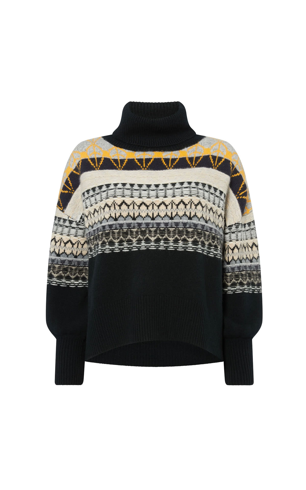 N. Peal Loop intarsia chunky cashmere jumper from Bicester Village
