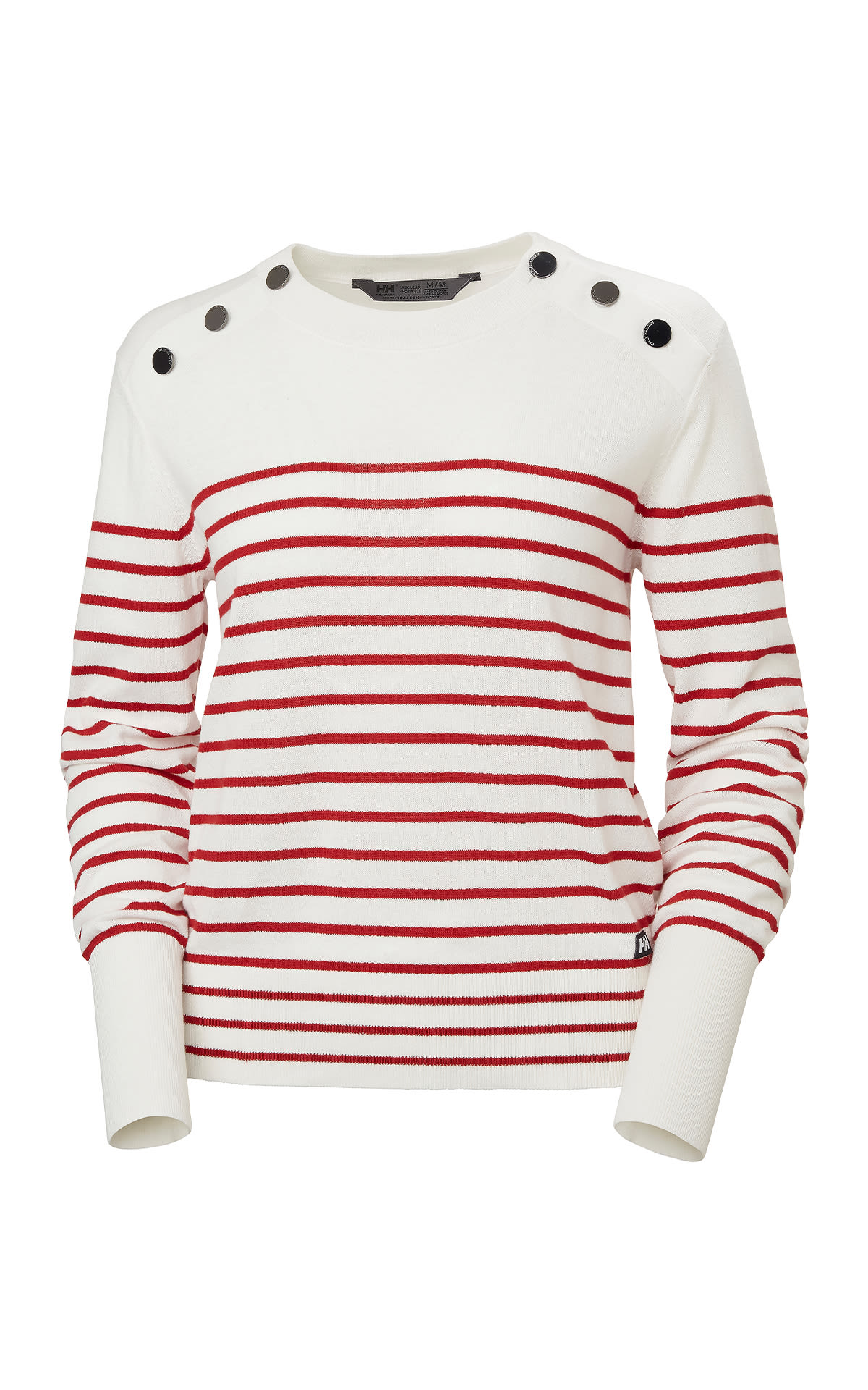 White knitted sweater with stripes Helly Hansen