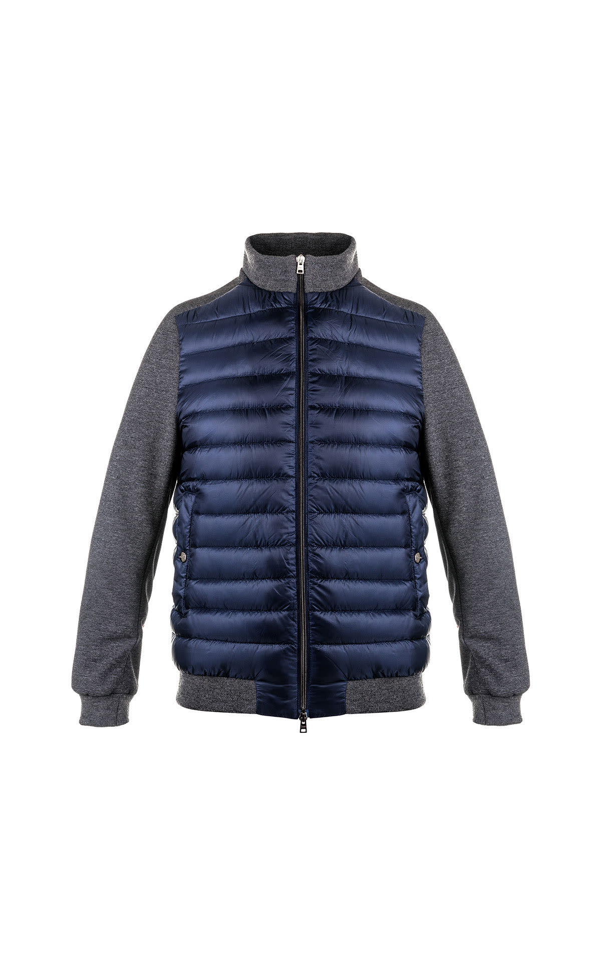 Herno gray and blue vest sweater