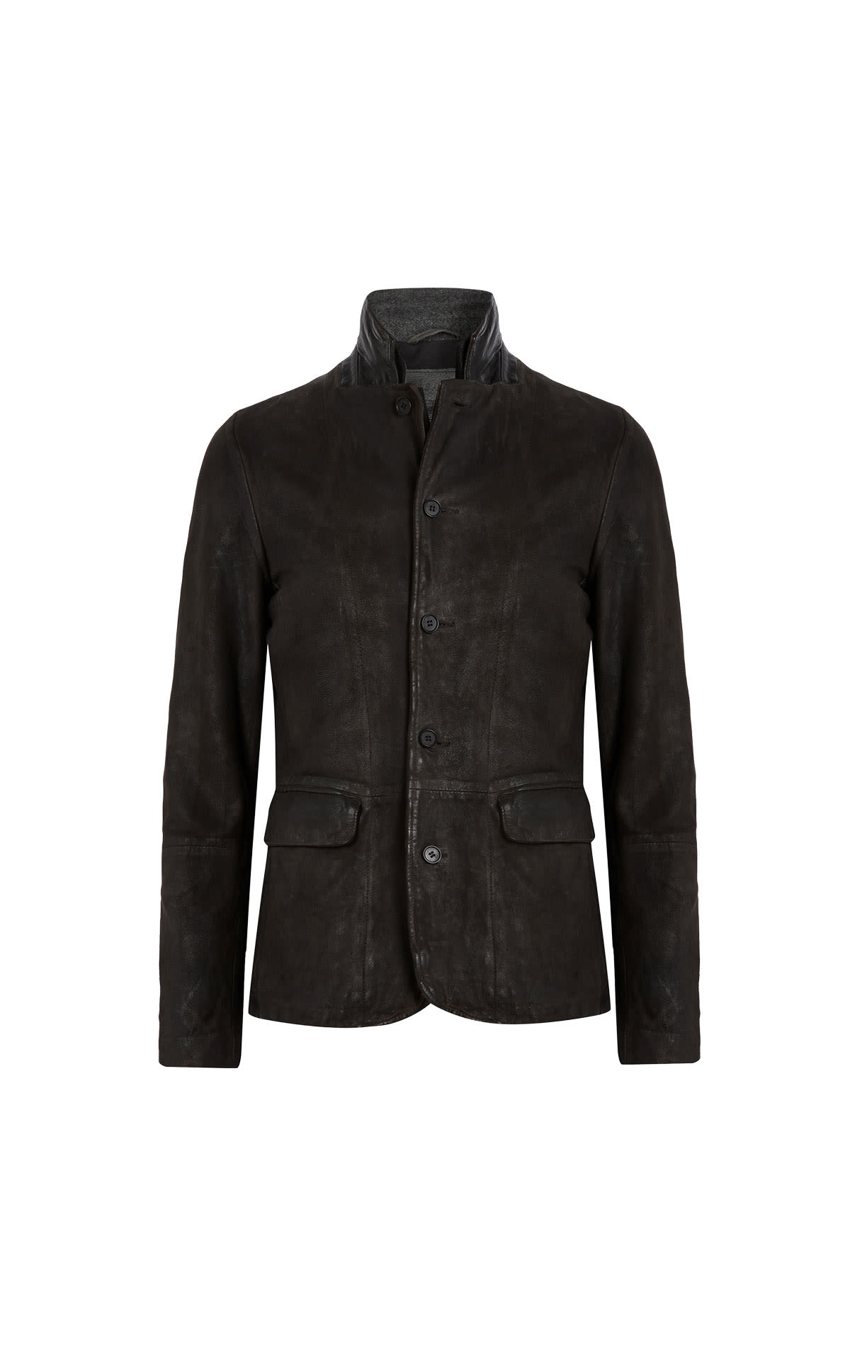 AllSaints Survey Leather Blazer from Bicester Village