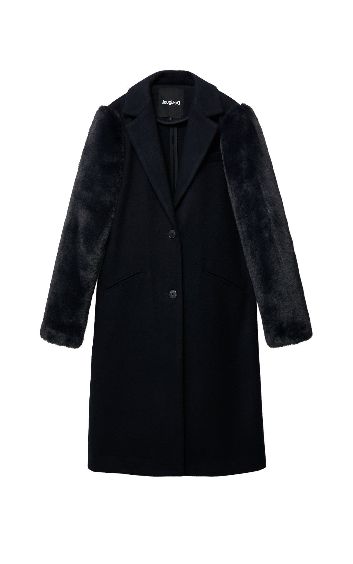 Long black coat Desigual