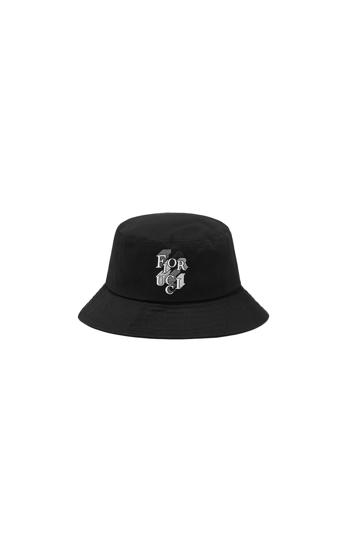 Fiorucci Monogram logo bucket hat black from Bicester Village