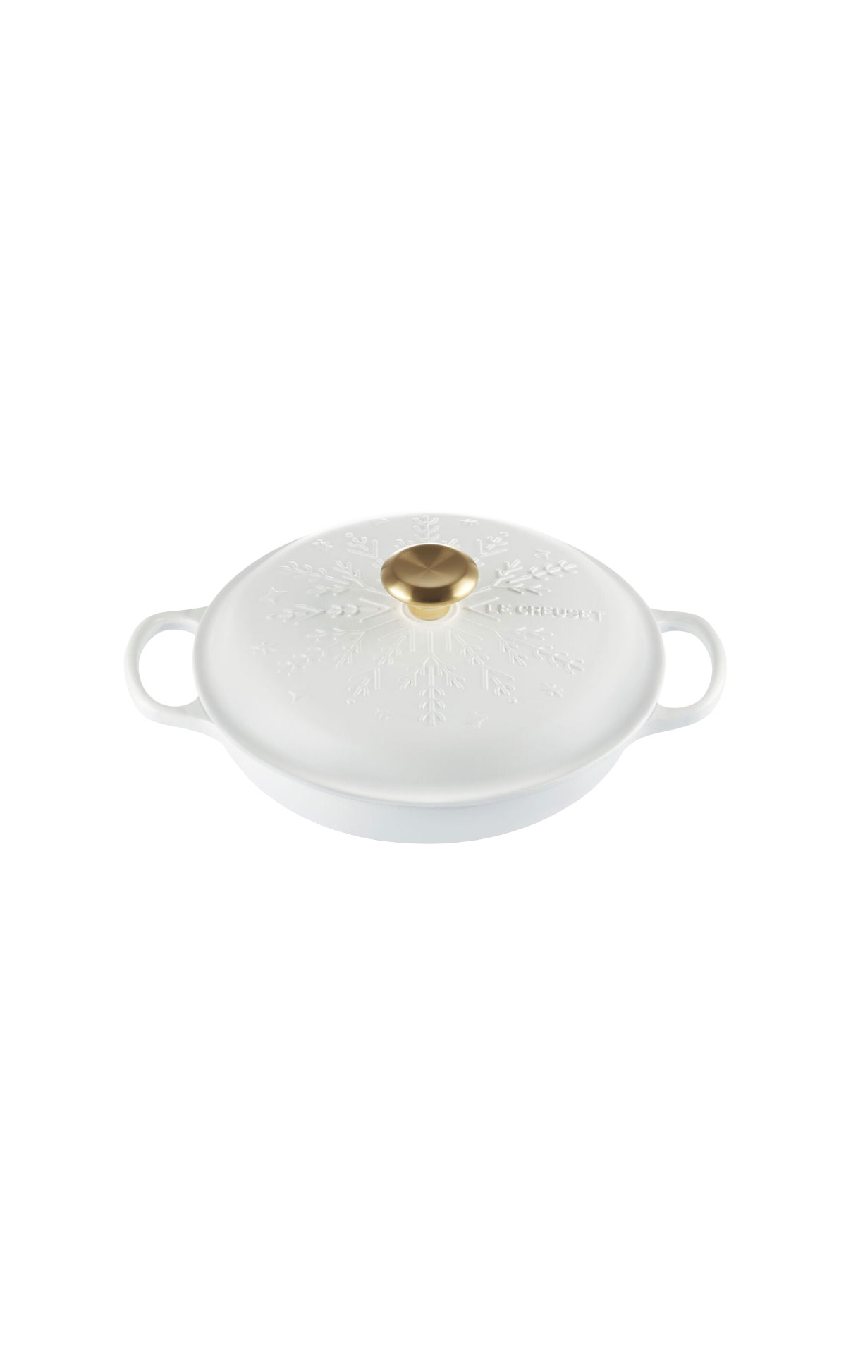 Le Creuset Signature 26cm shallow snow casserole cotton  from Bicester Village