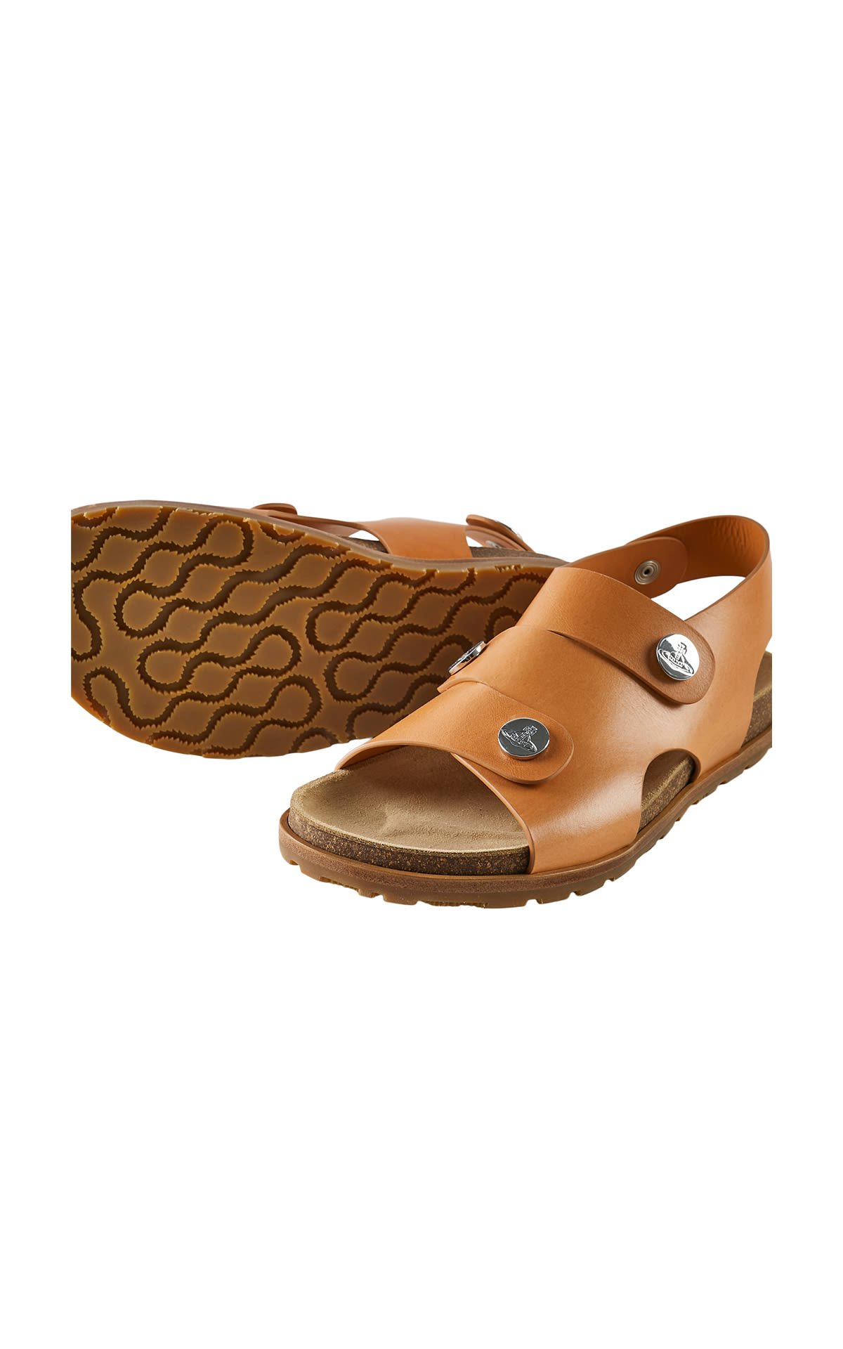 Brown sandals for men