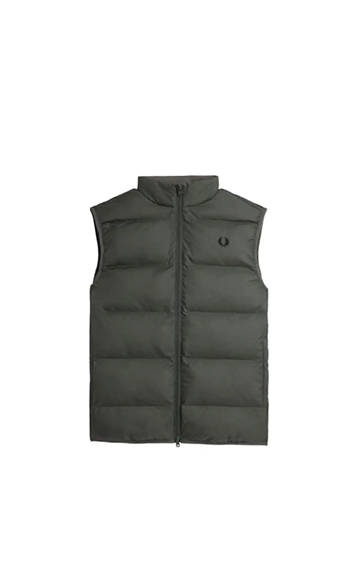 Fred Perry khaki Sleeveless puffer vest La Vallée Village