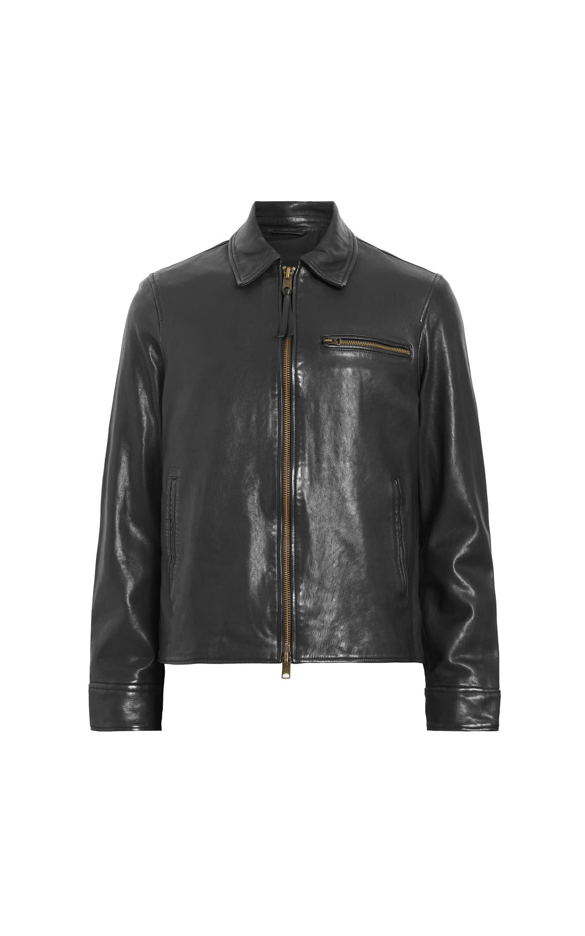 AllSaints Millar Leather Jacket from Bicester Village