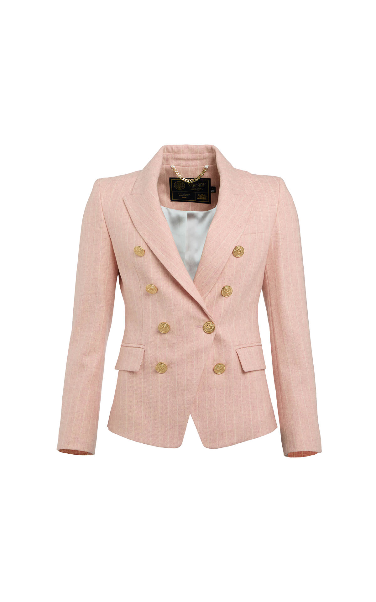 Holland Cooper Knightsbridge blazer (pink chalk pinstripe) from Bicester Village