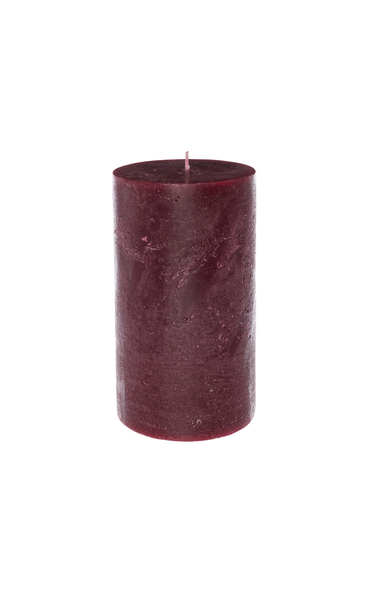 Nkuku Pillar candle in dark cherry from Bicester Village
