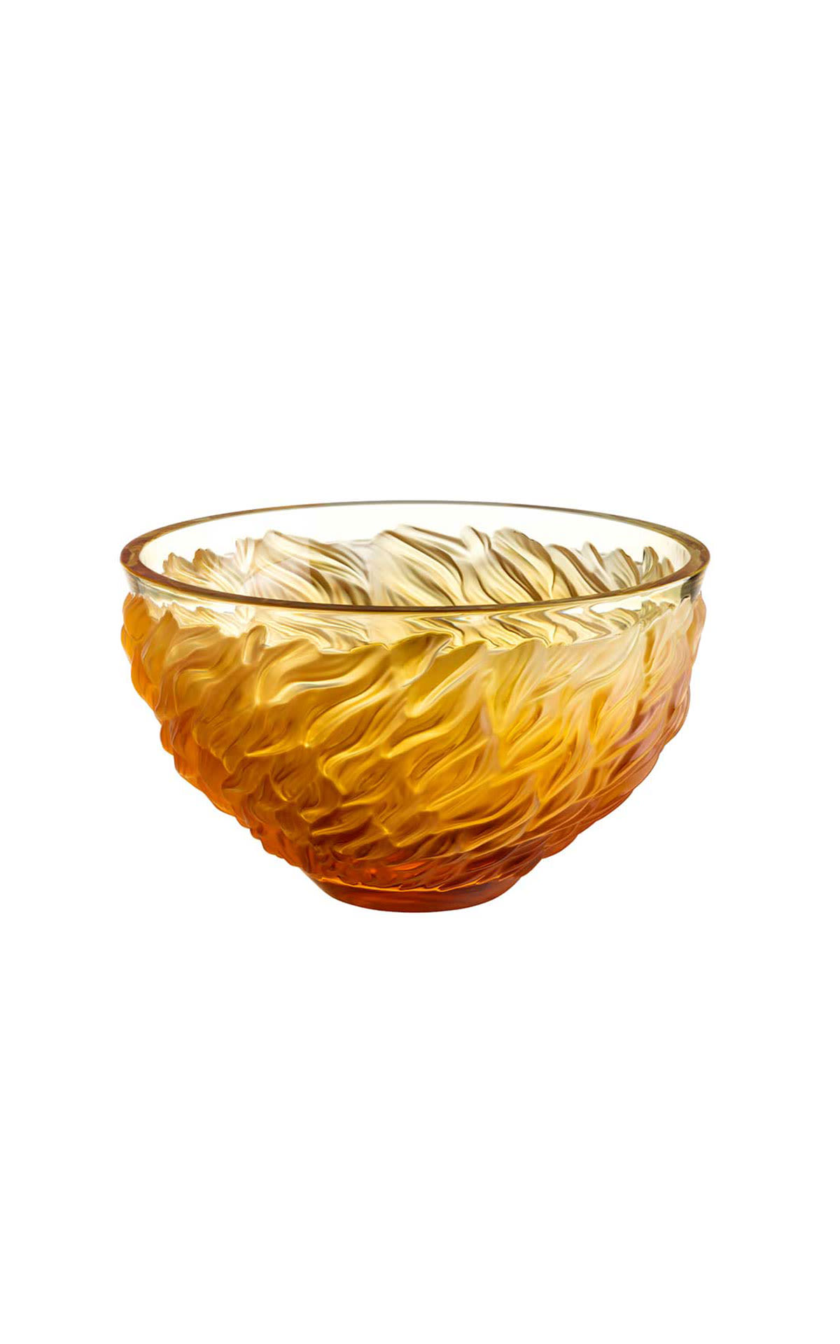 Lalique  Fourrue bowl amber  from Bicester Village