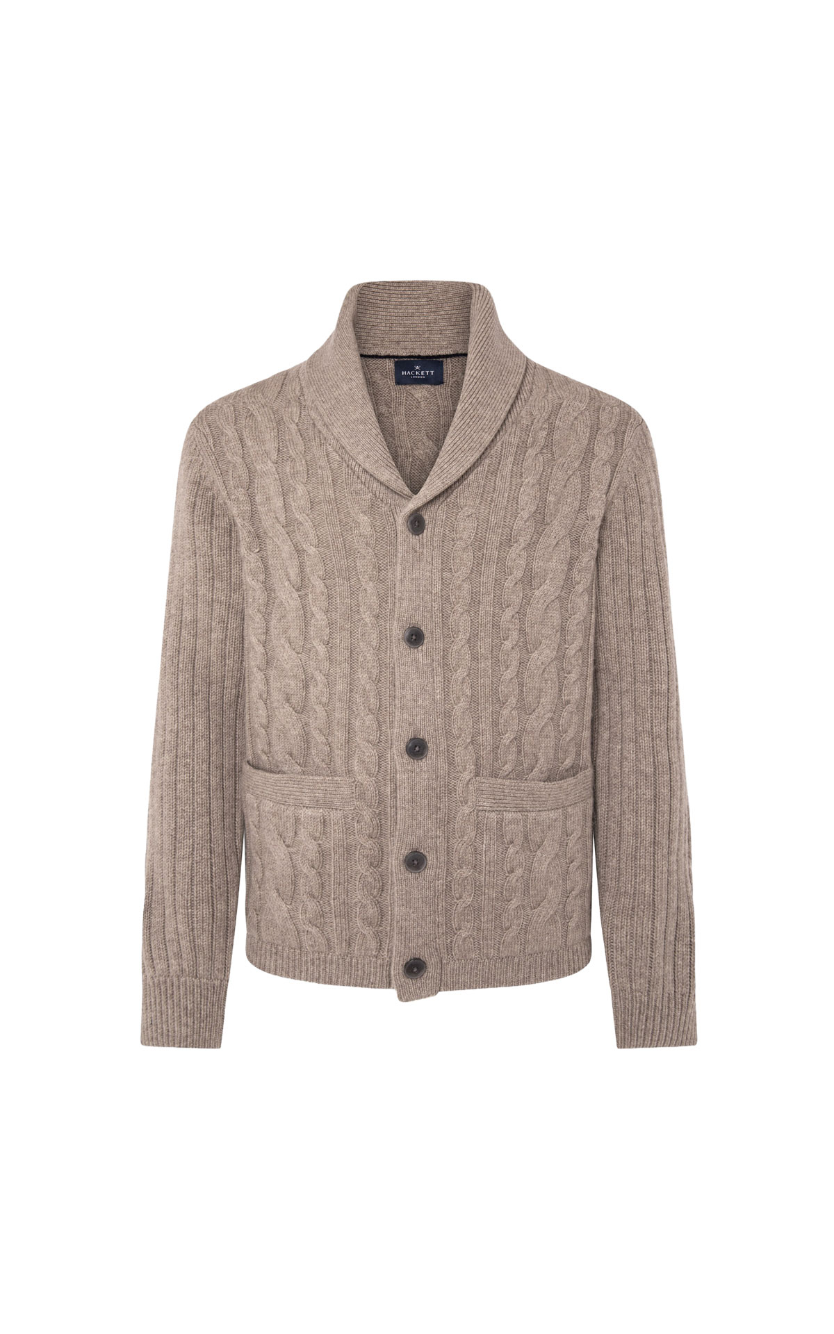 Hackett Cable shawl mix v from Bicester Village