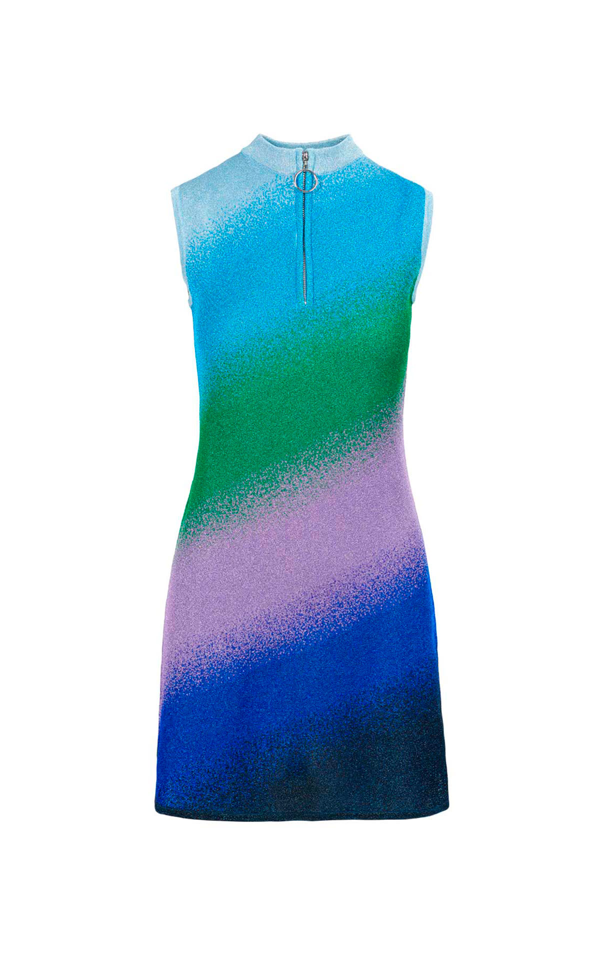 Vestido rayas azules y verdes