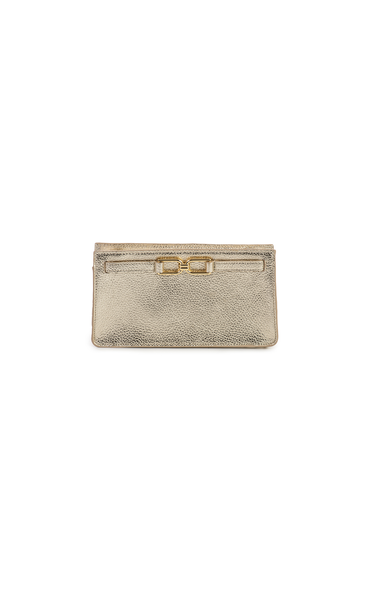 Coccinelle gold clutch bag