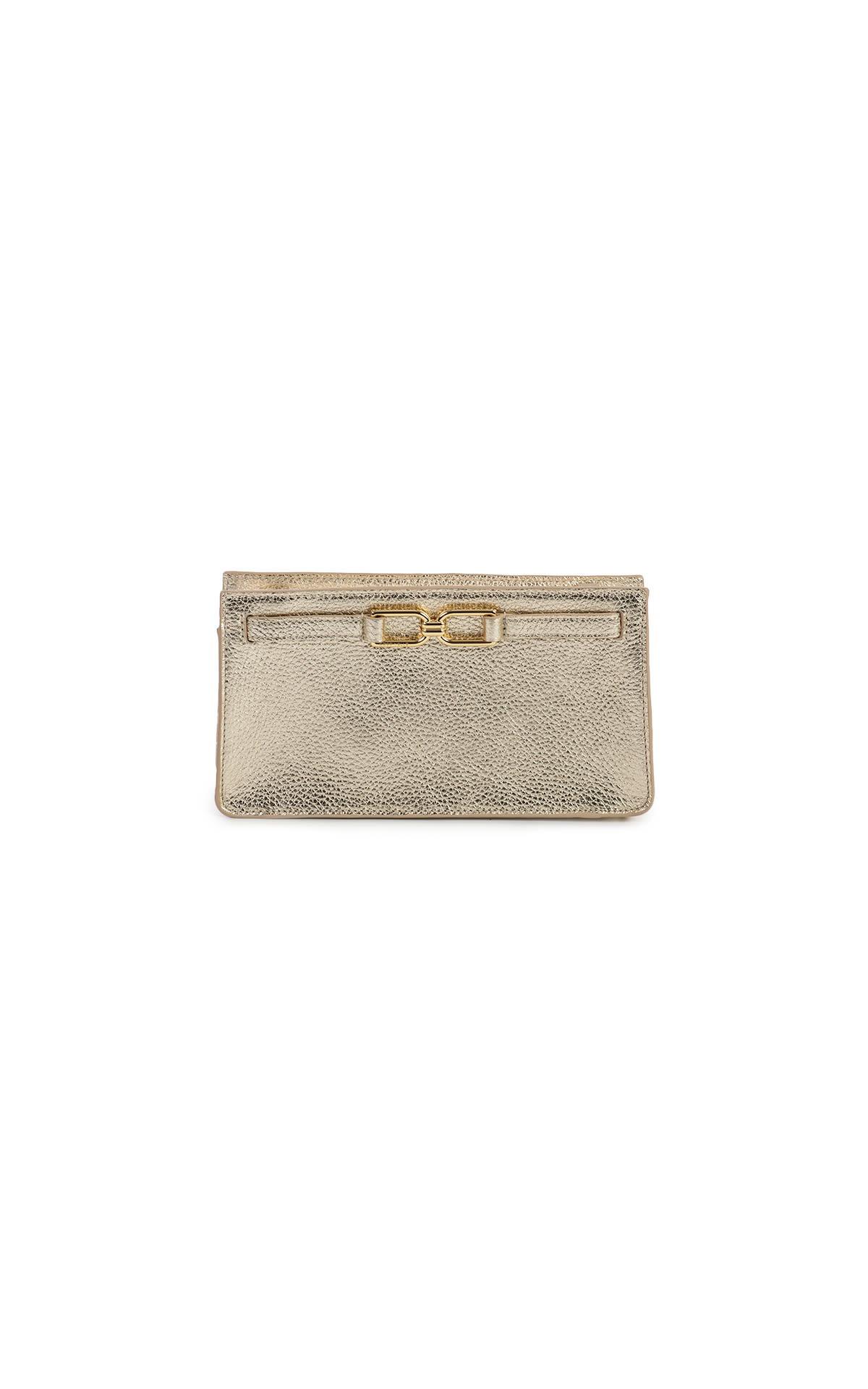 Coccinelle gold clutch bag