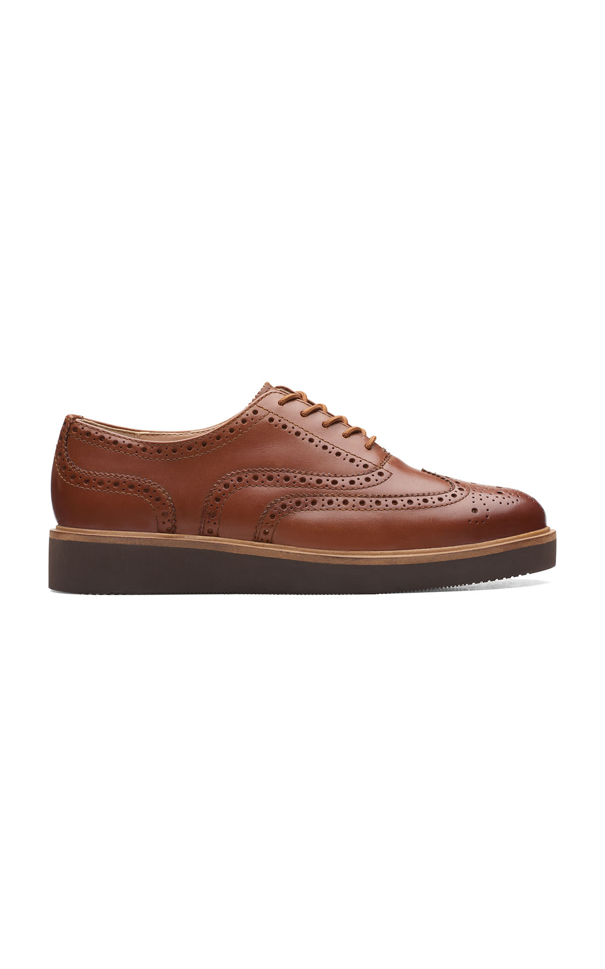 Brown Glickly Brogue shoe clarks