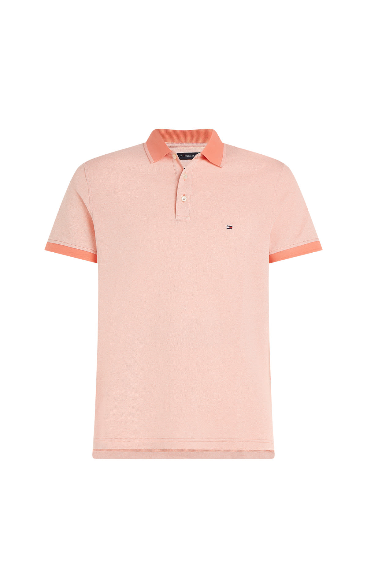 Men's orange short sleeve polo Tommy Hilfiger outlet barcelona la roca village