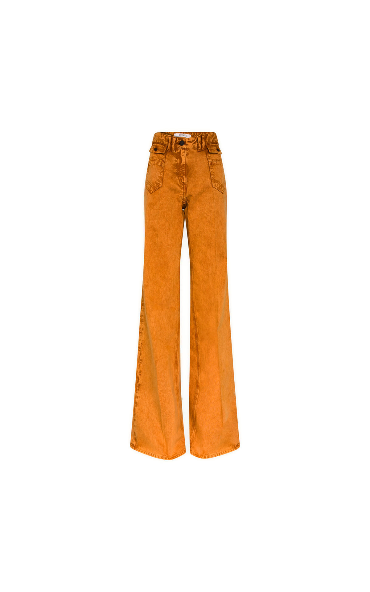 Gerard Darel Orange flared jeans La Vallée Village