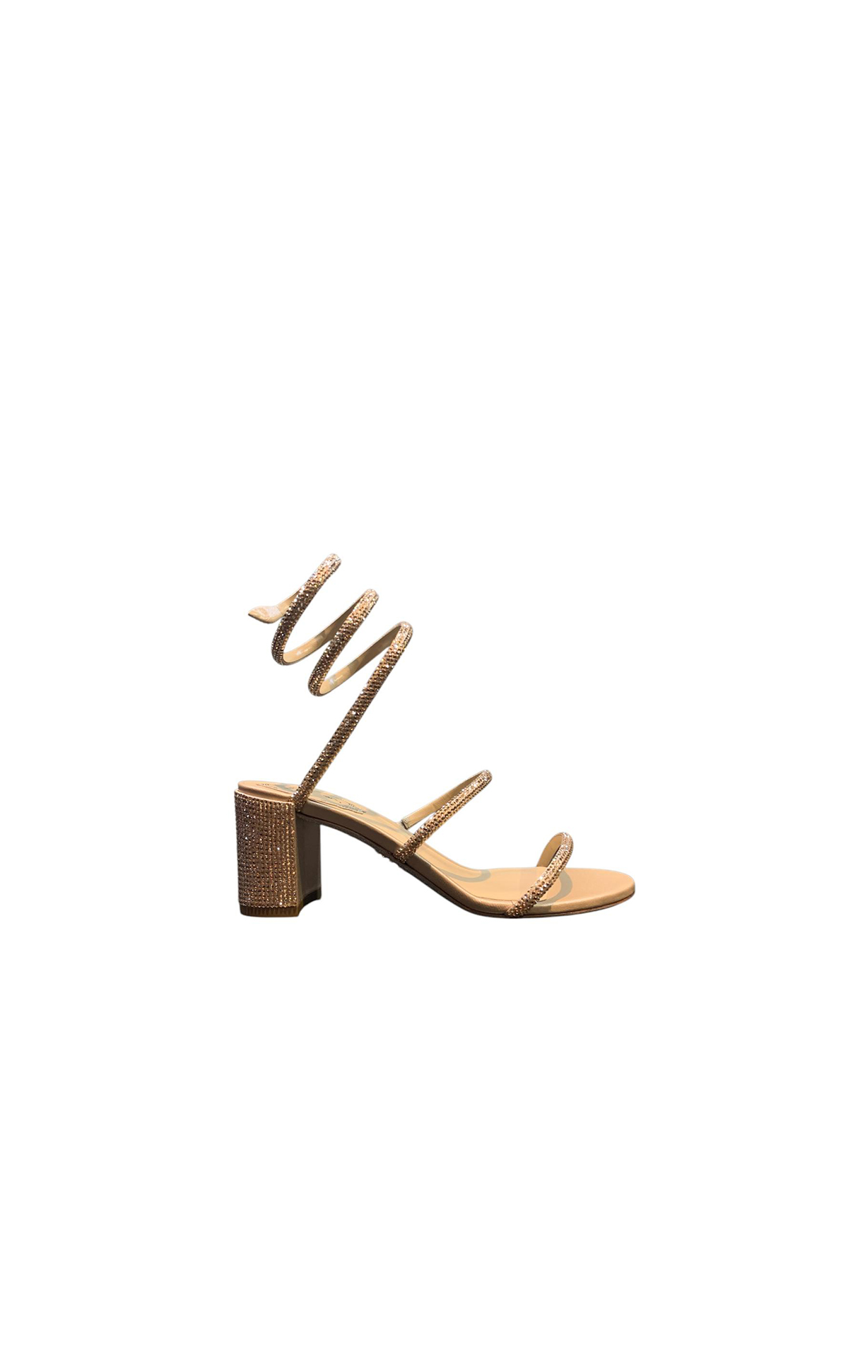 Rene Caovilla Gold Sandal