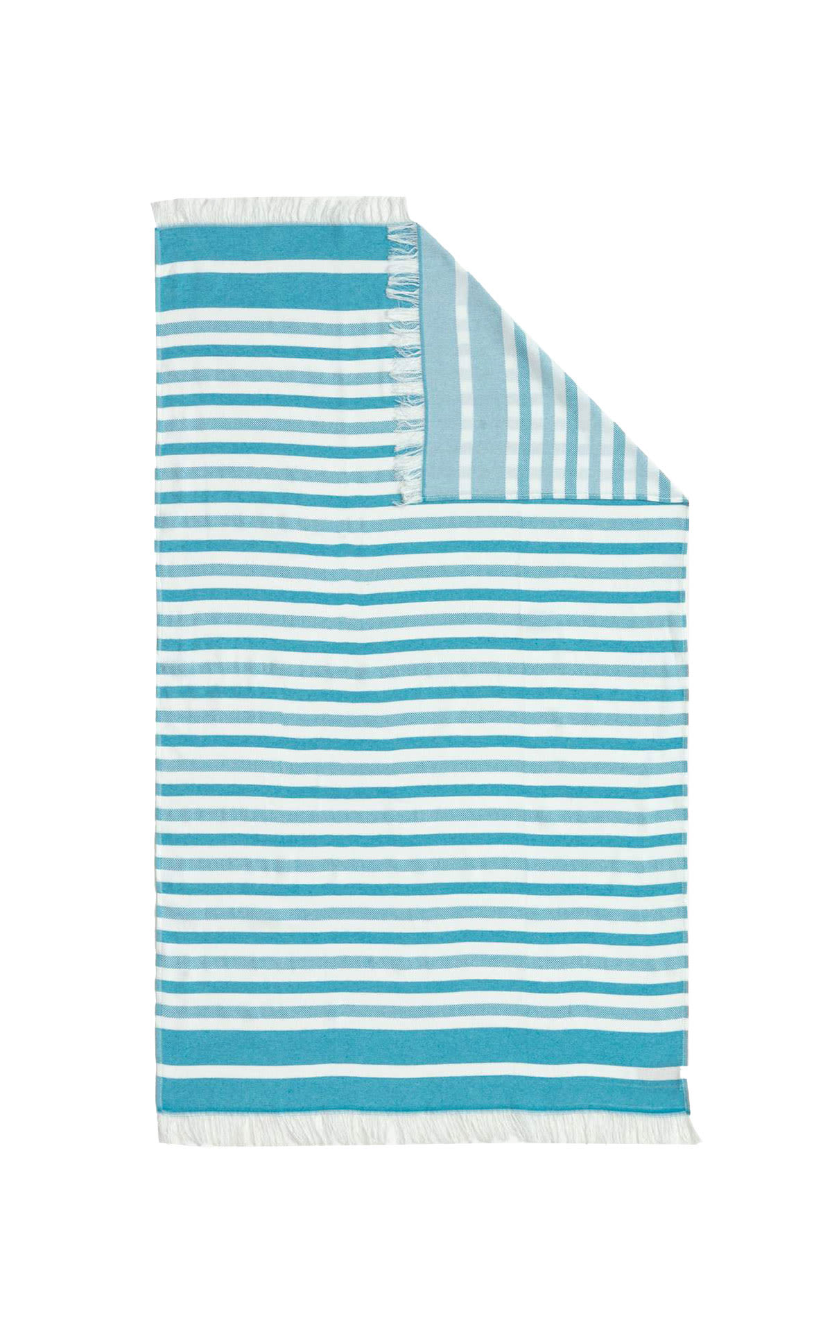 Blue and white striped towel textura