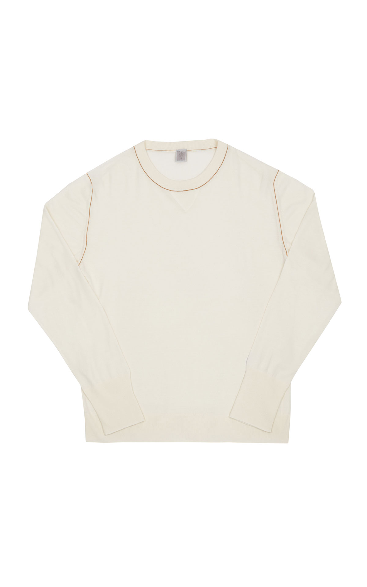 Eleventy Cashmere sweater with contrast stitching mens from Bicester Village